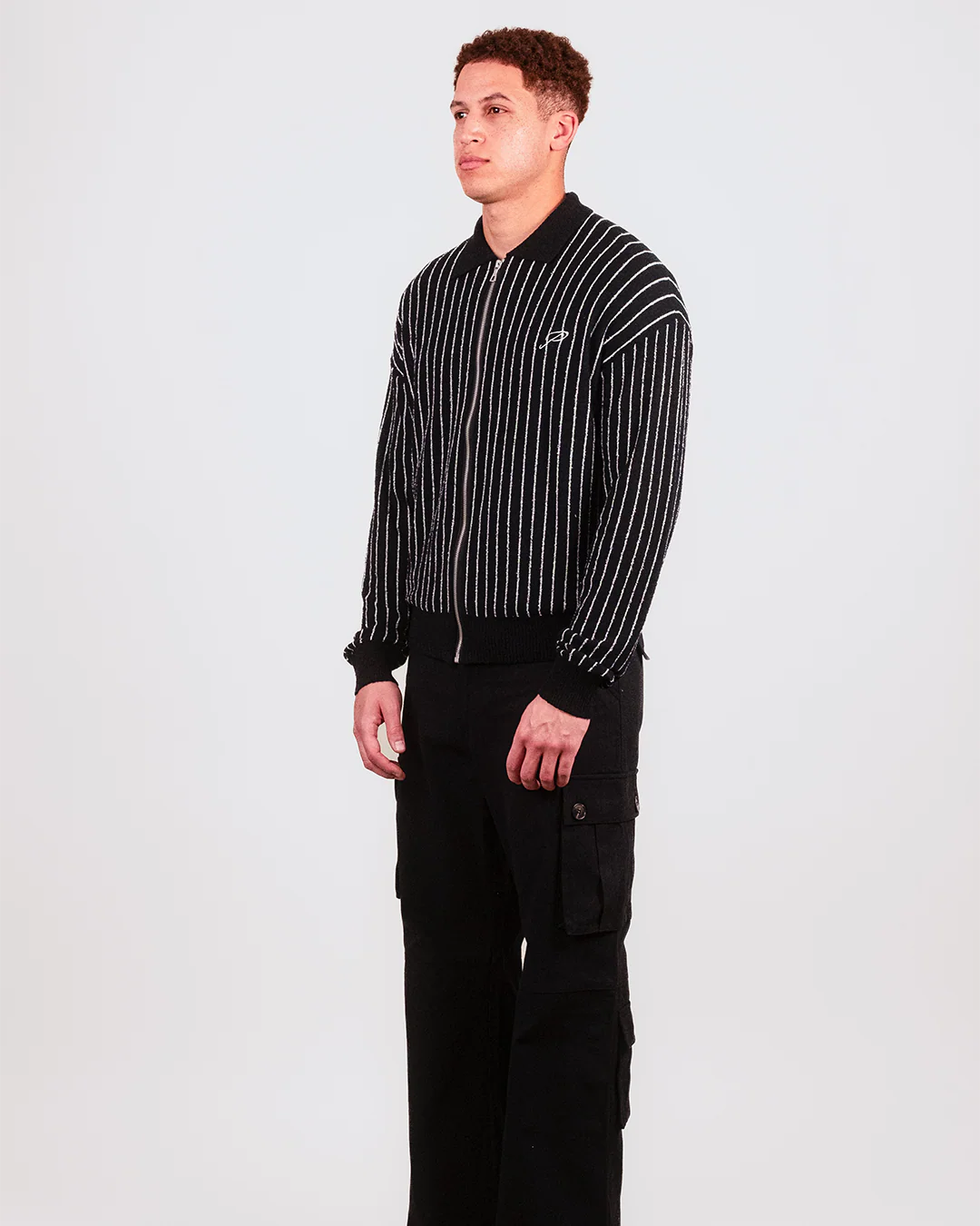 Posh Full Zip in Black - Image 3