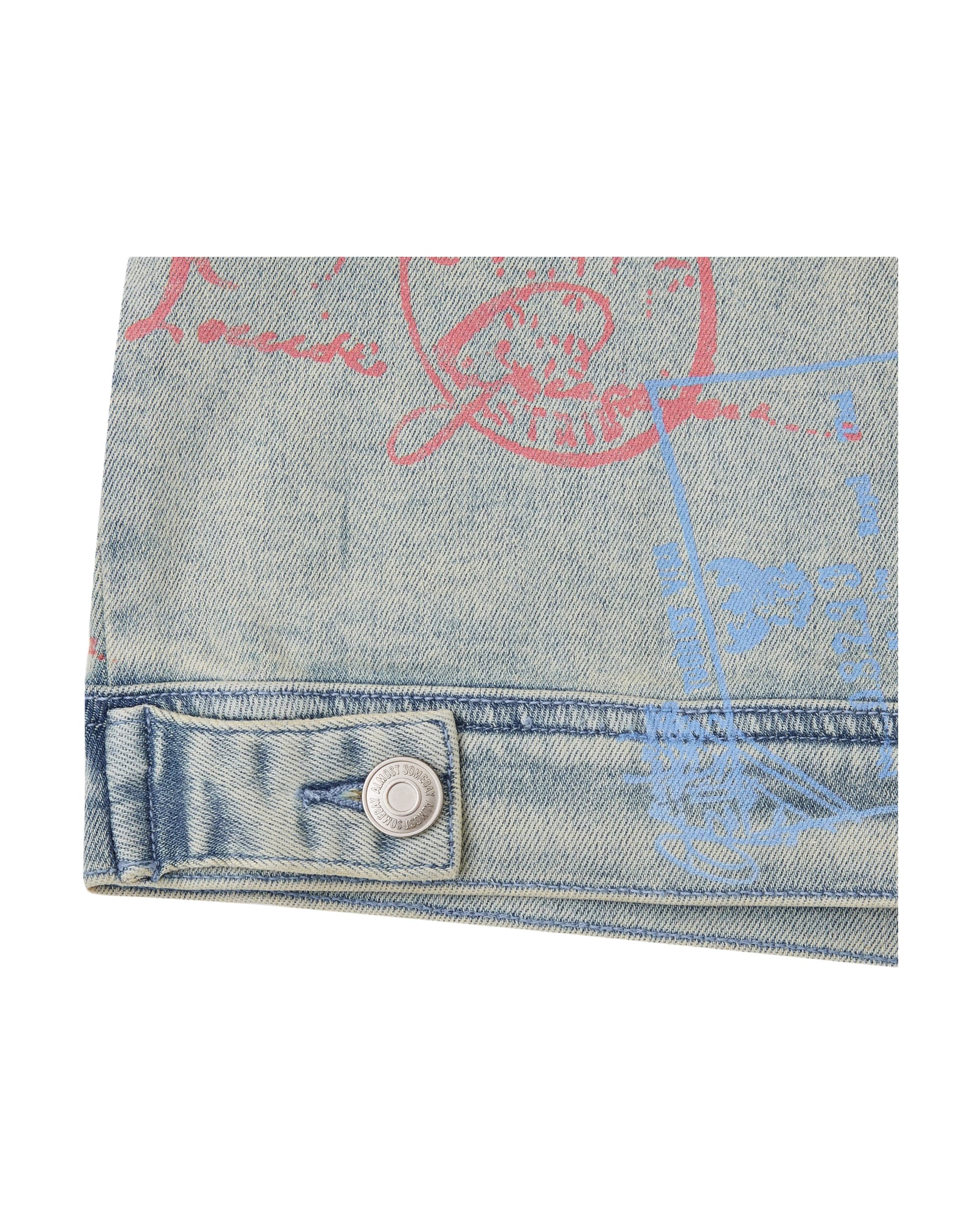 Postcard Denim Jacket - Blue - Image 5