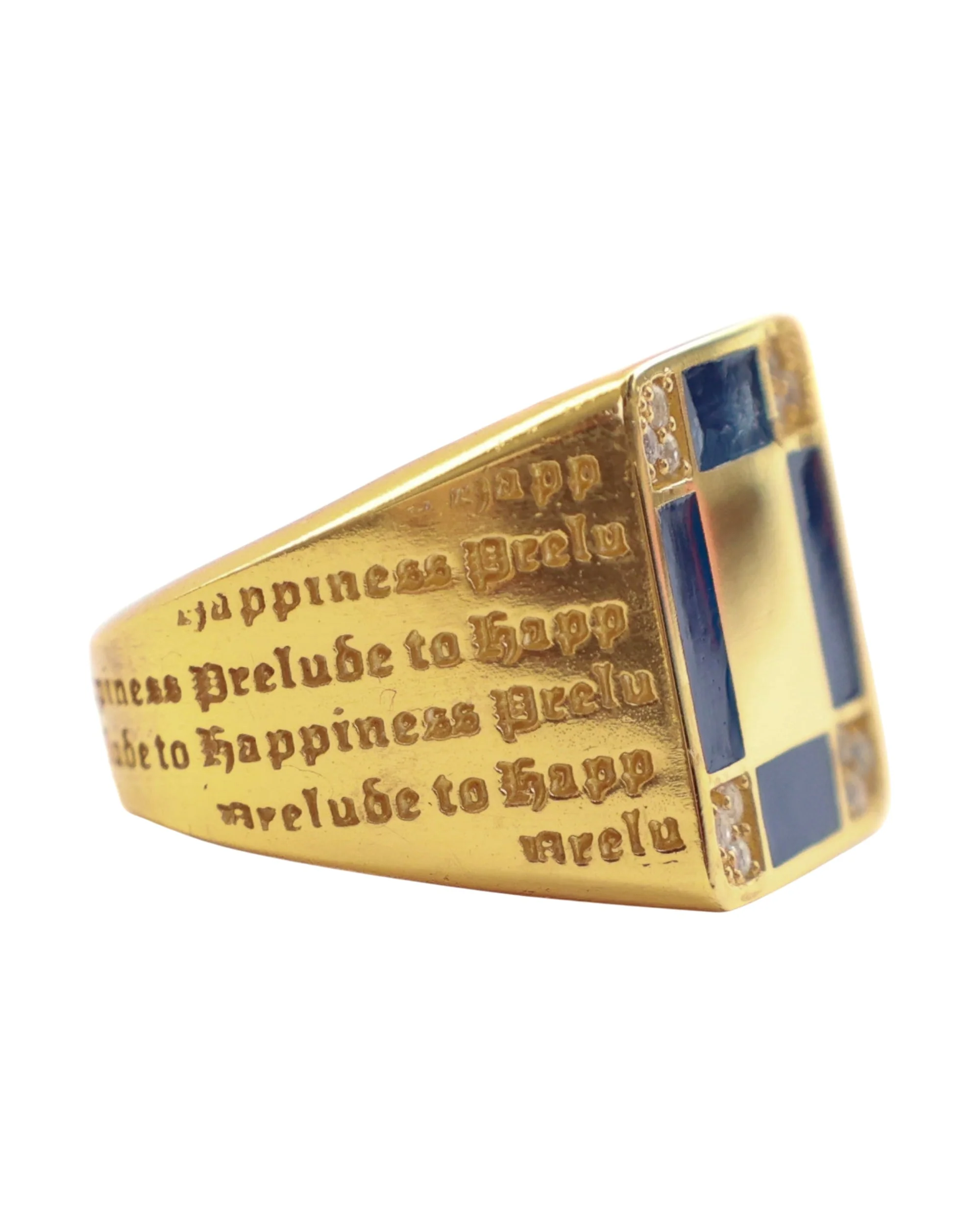 Prelude Signet (14K/Navy/Topaz) - Image 3