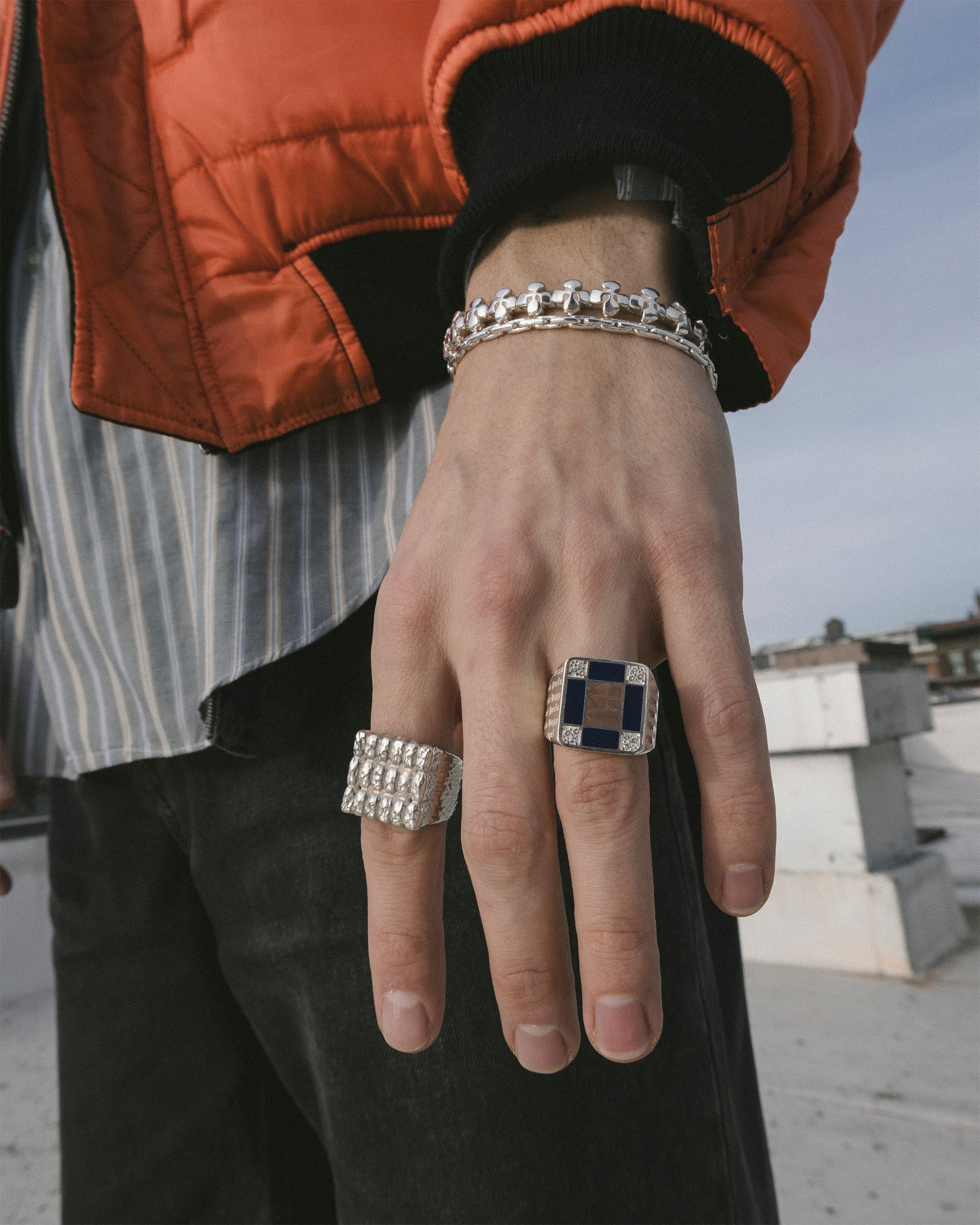 Prelude Signet (Silver/Navy/Topaz) - Image 5