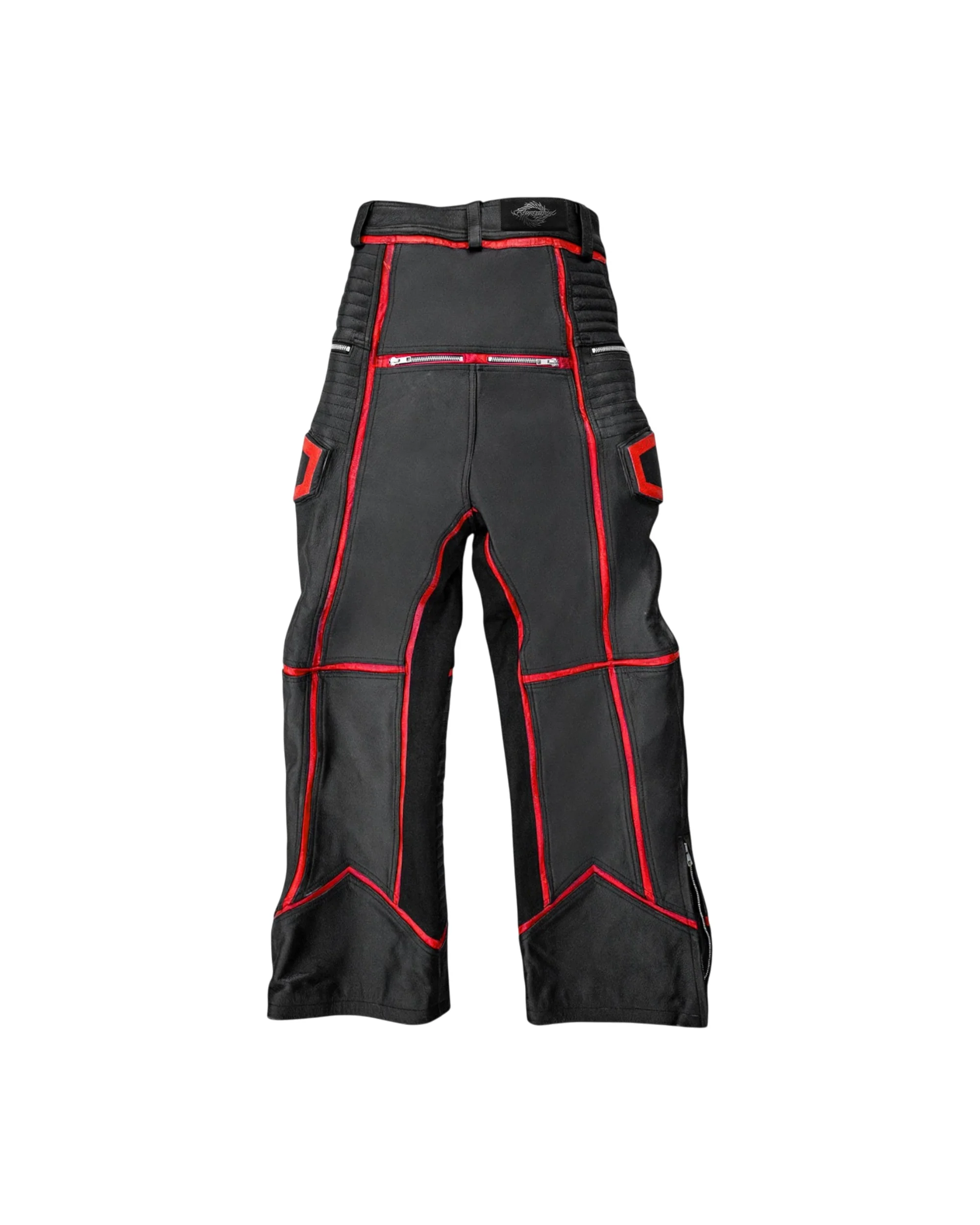 "PRYZM" MOTO PANTS - BLACK/RED - Image 2