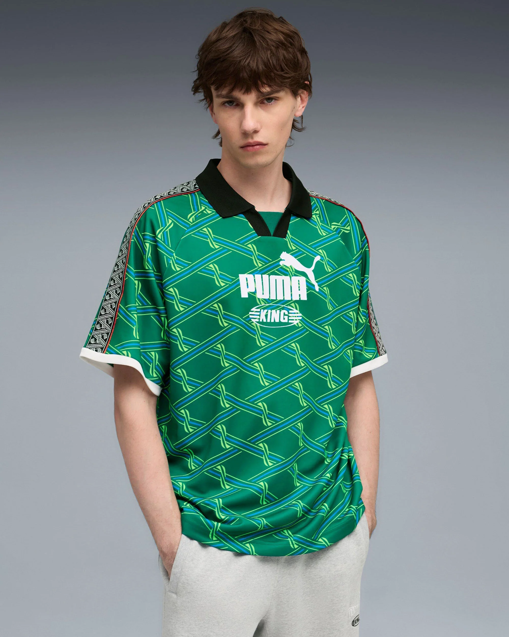 PUMA MMQ KING JERSEY WILD GREEN-AOP - Image 2