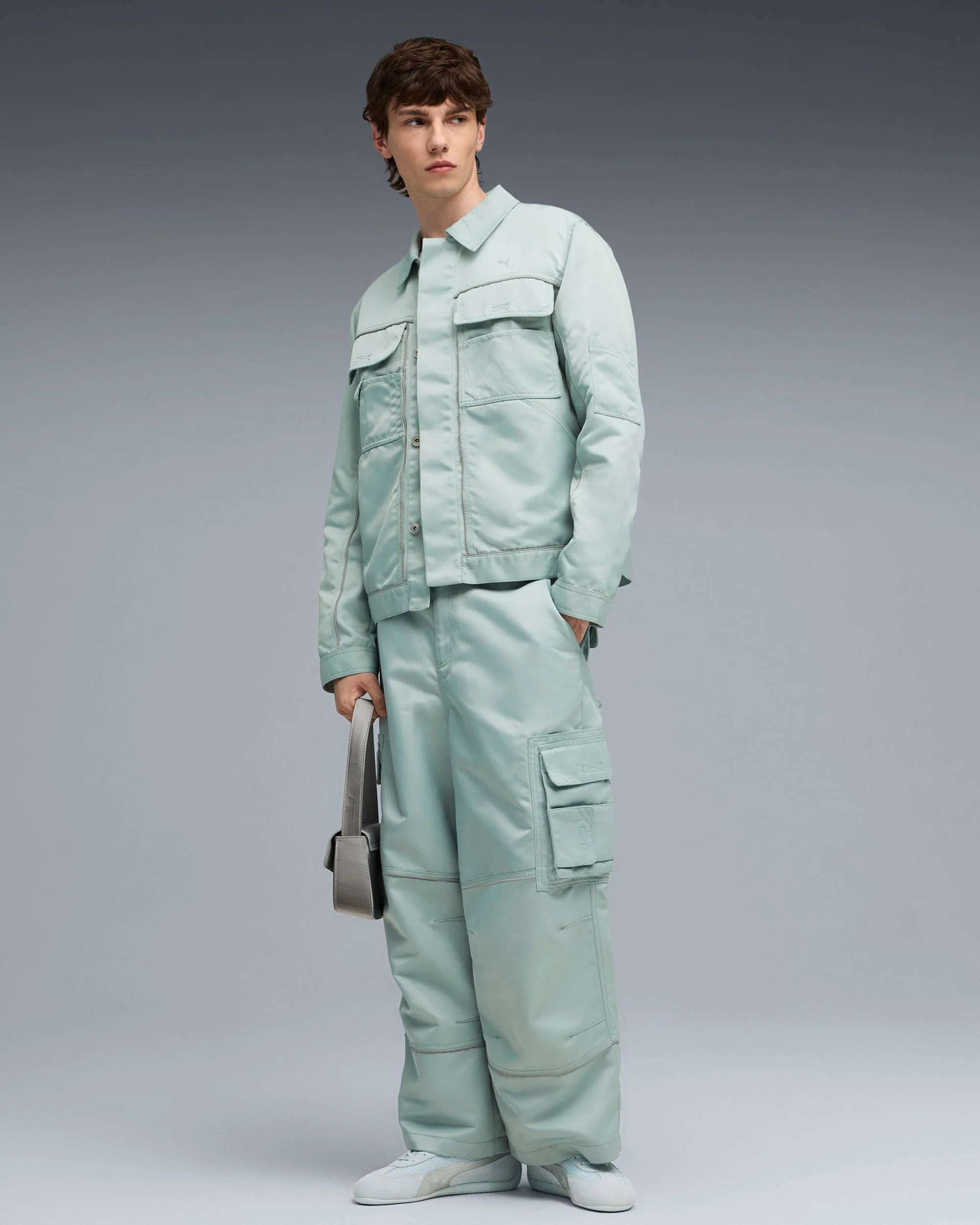 PUMA MMQ SPECIAL ITEMS PUMA GEAR PANTS LIGHT MOSS - Image 2
