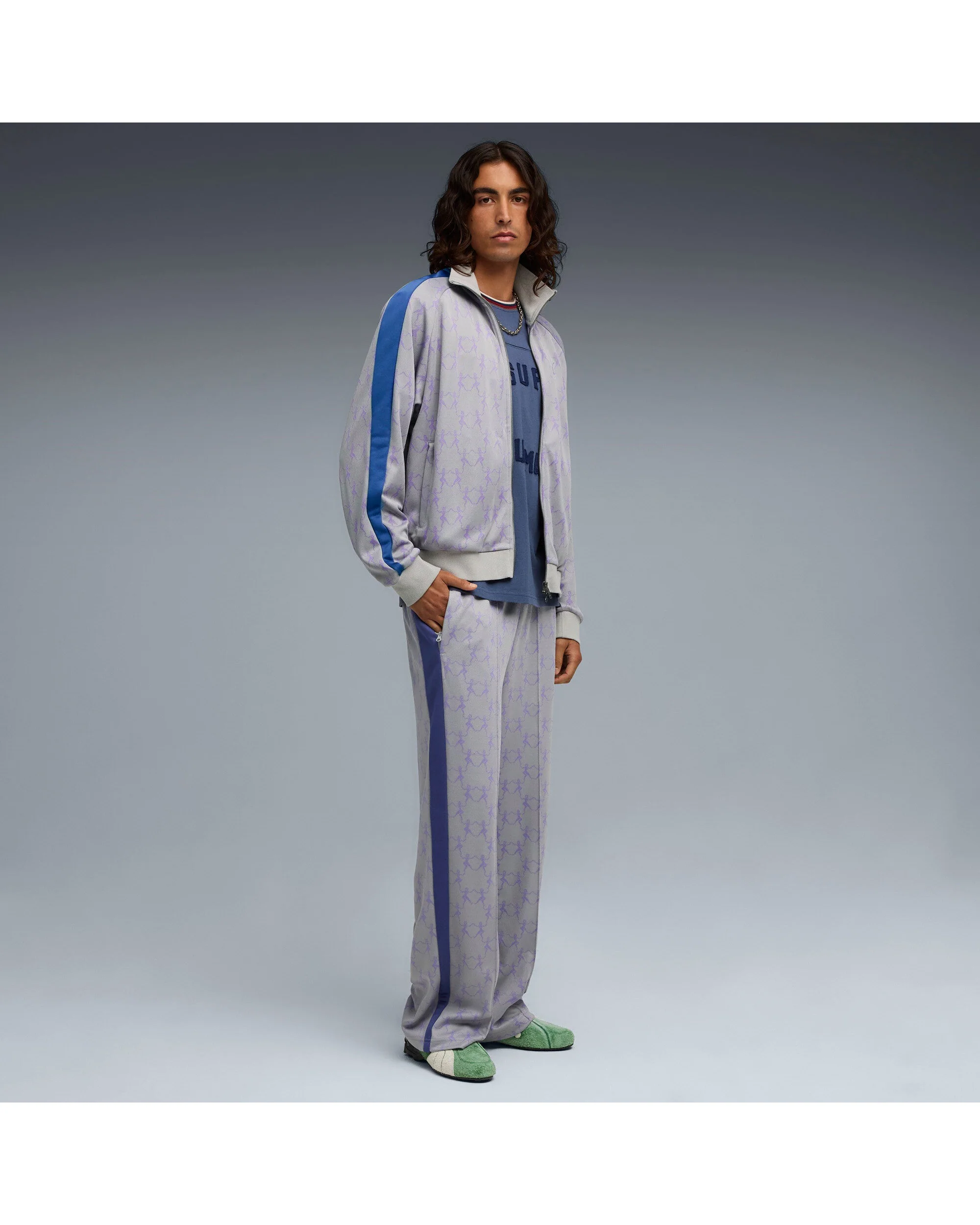 PUMA X KIDSUPER T7 TRACK JKT GRAY ECHO/AOP - Image 4