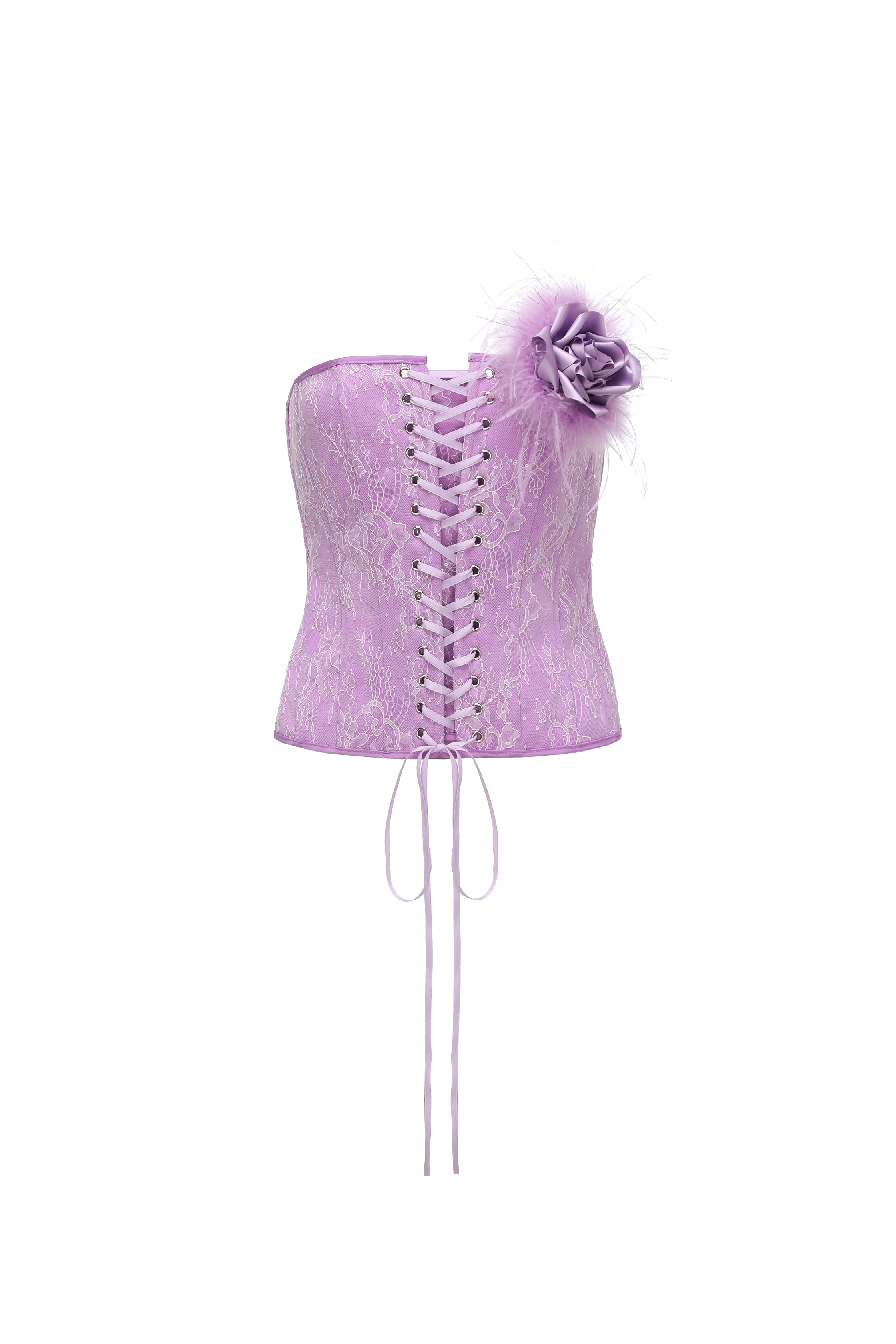 Purple Lace Corset - Image 14