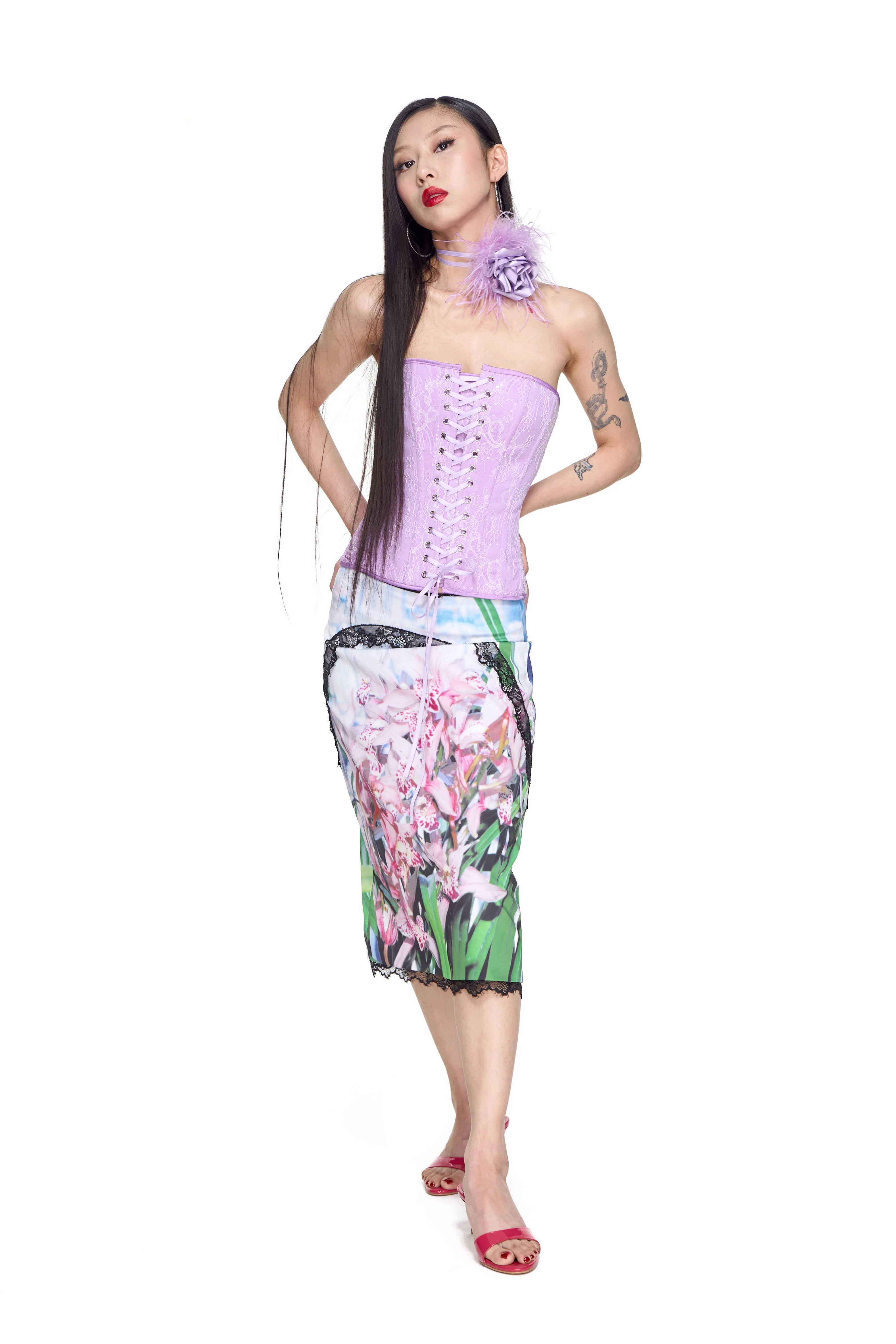 Purple Lace Corset - Image 16