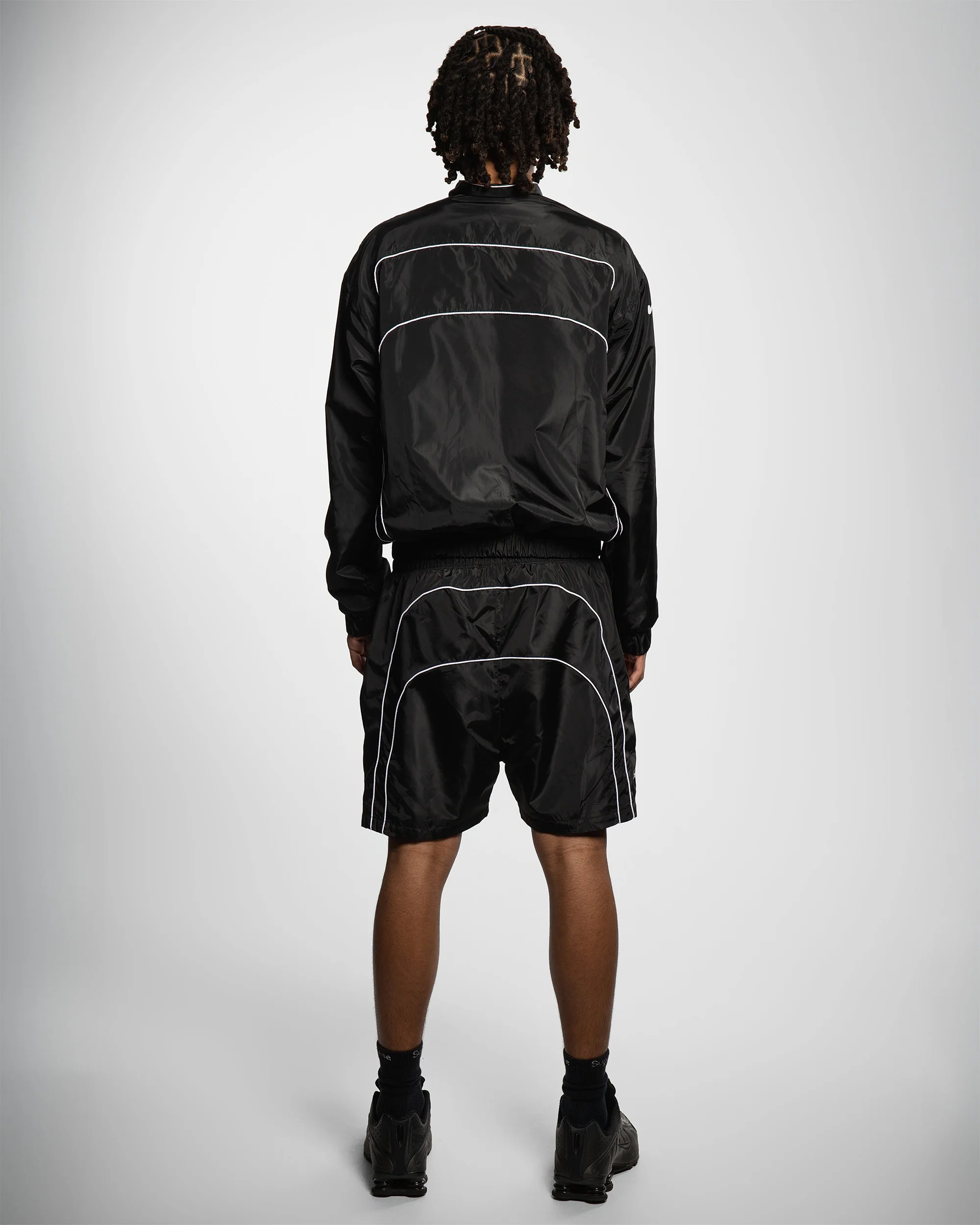 “RADIANT AURA” NYLON SHORTS (NIGHT PULSE) - Image 3