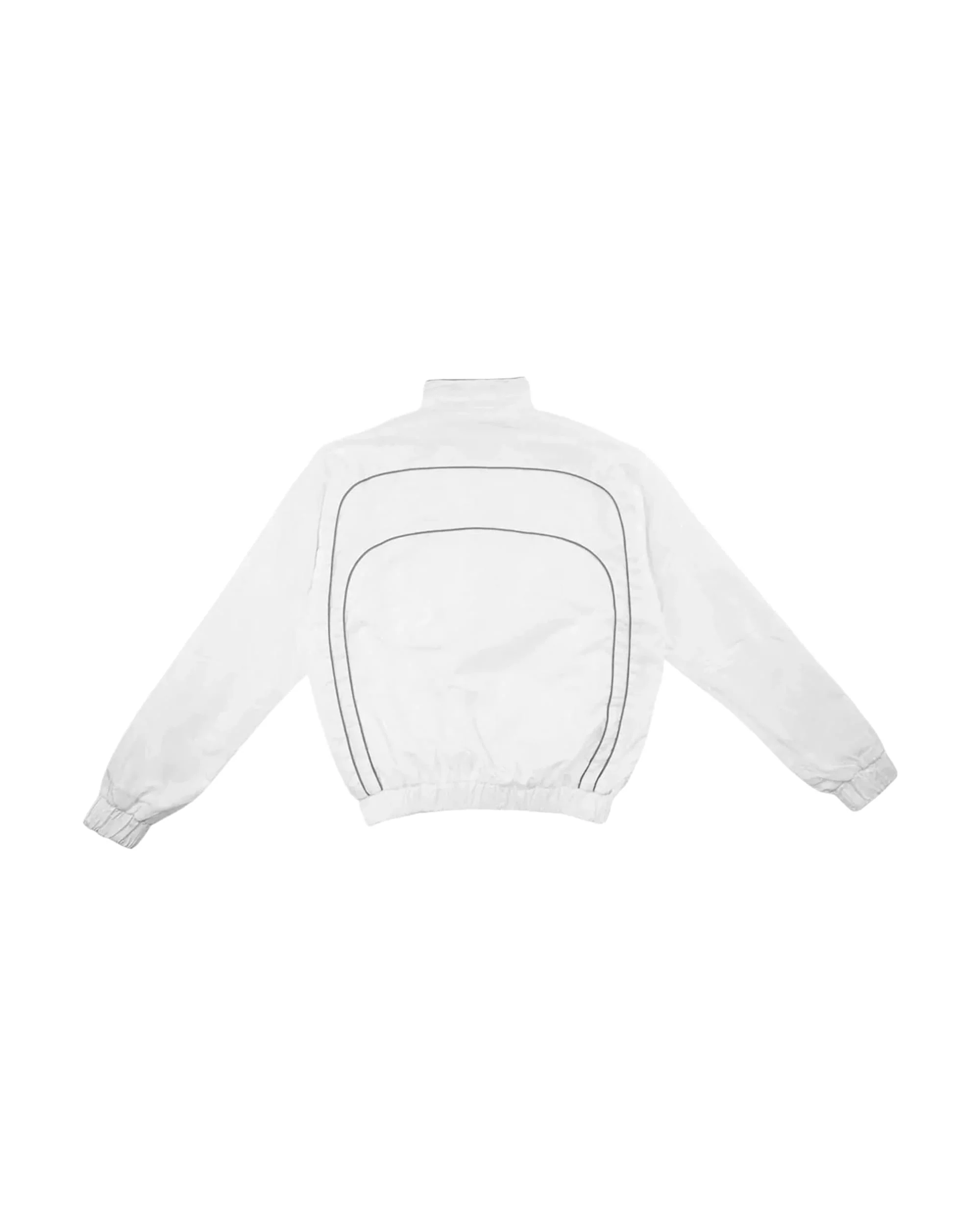“RADIANT AURA” NYLON TRACK JACKET (WHITE ) - Image 6