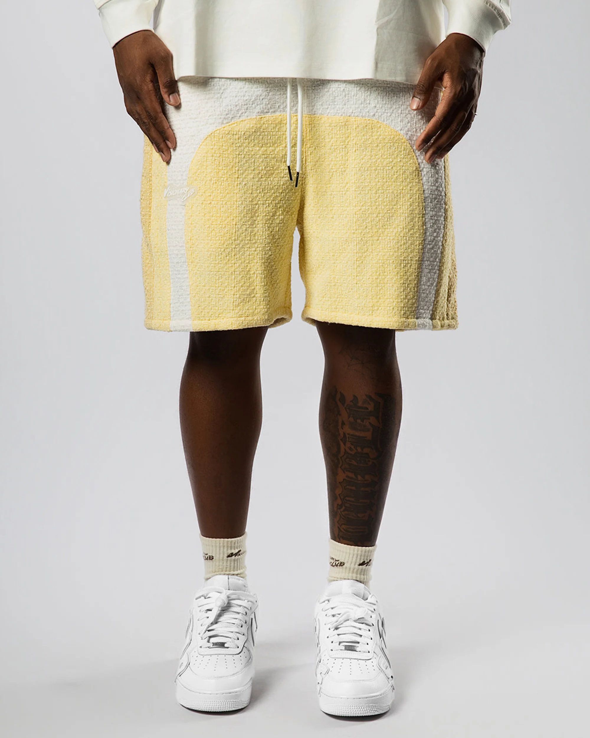 "RADIANT AURA" V2 SHORTS (LEMON CRUSH) - Image 3
