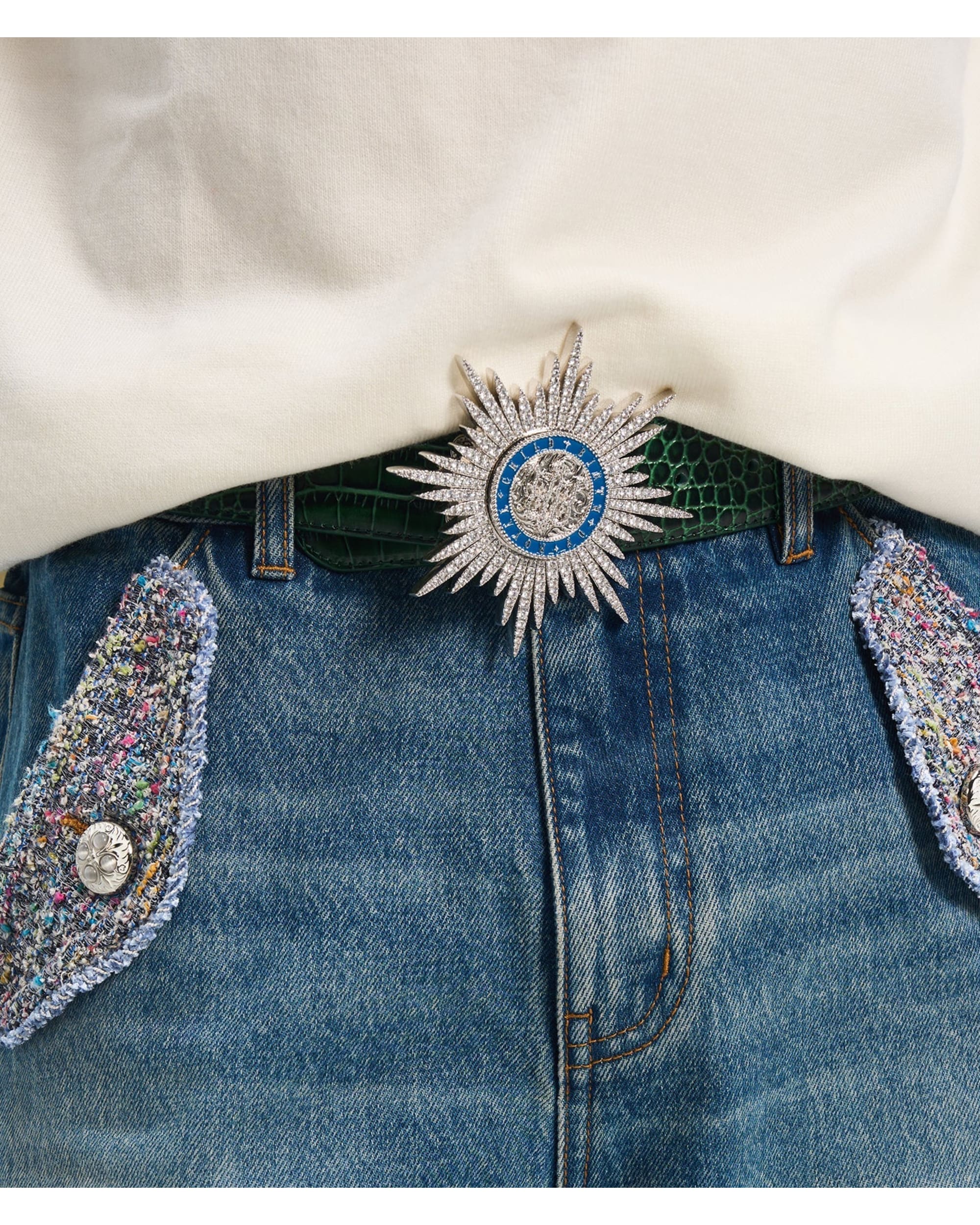 Radiant Star Medal Belt - Green - Image 2