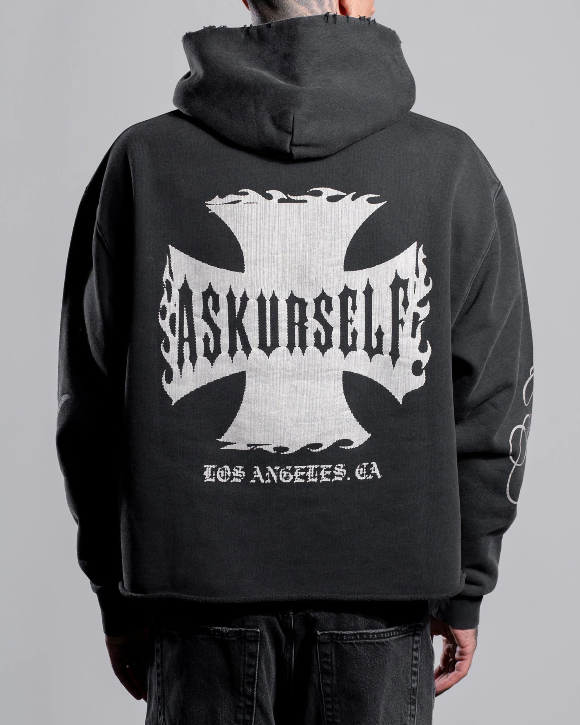 RAW AY CROSS HOODIE - Image 3