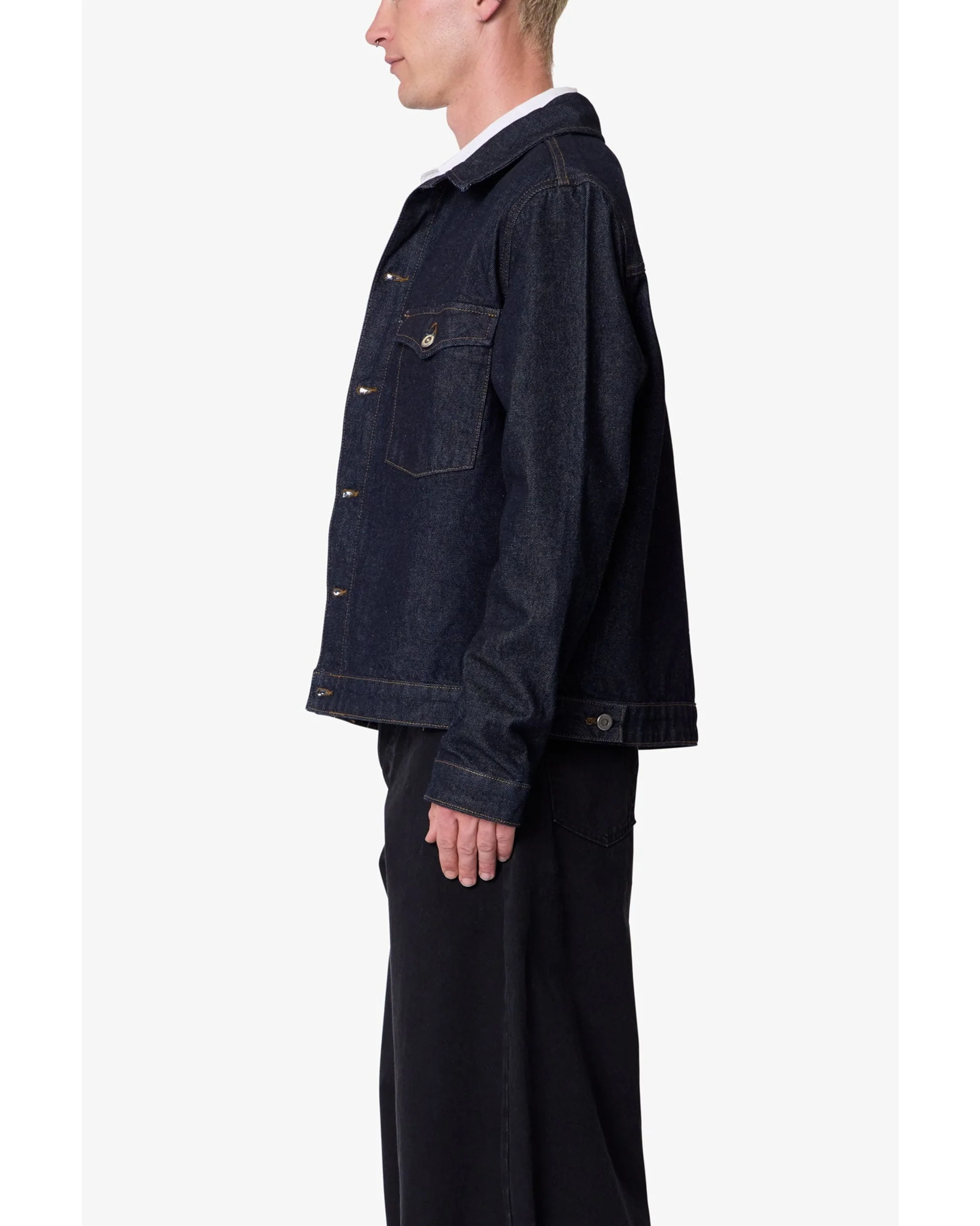 Raw Denim Jacket - Raw Blue - Image 5