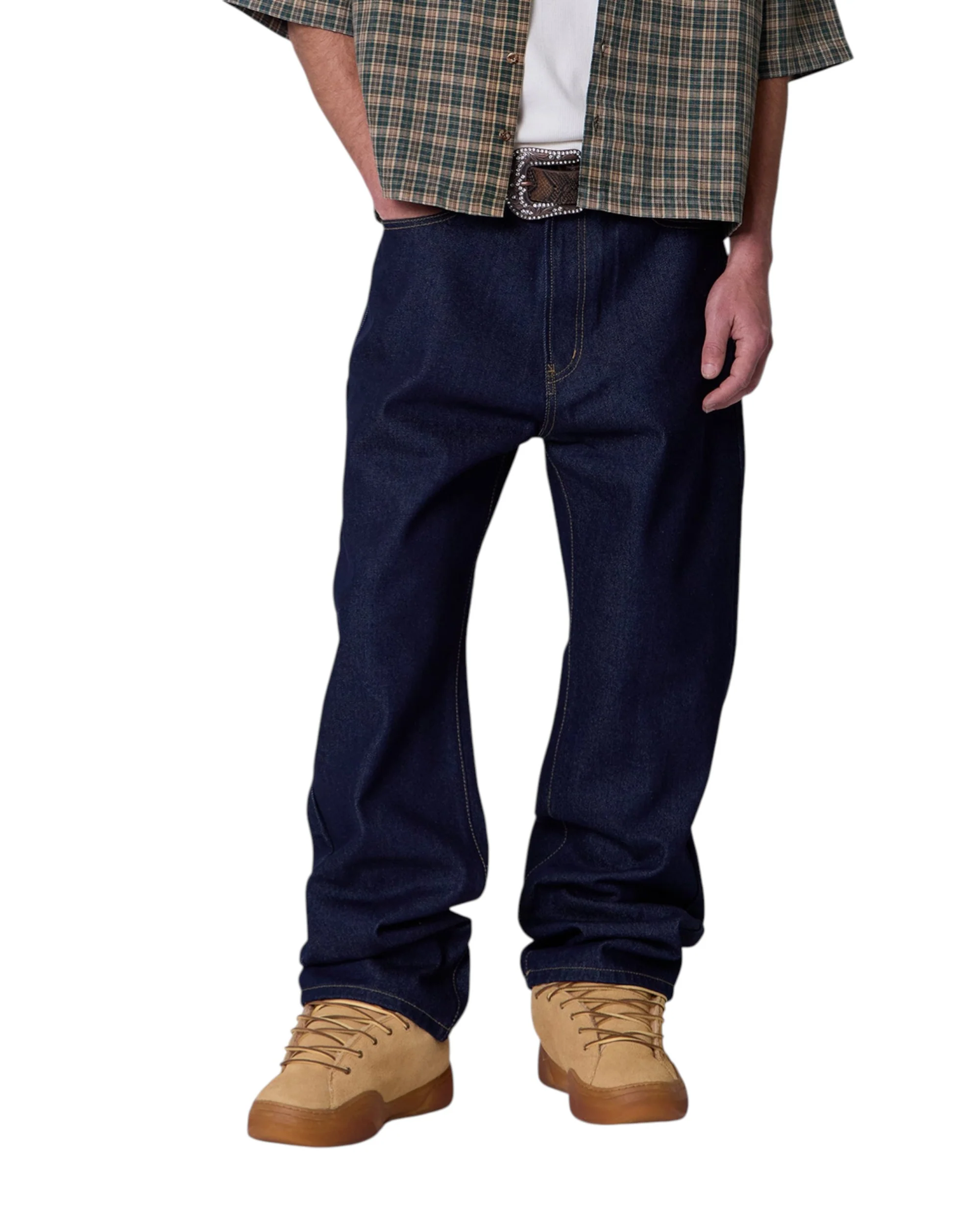 Raw Ultra Baggy Denim - Rinsed Indigo - Image 4