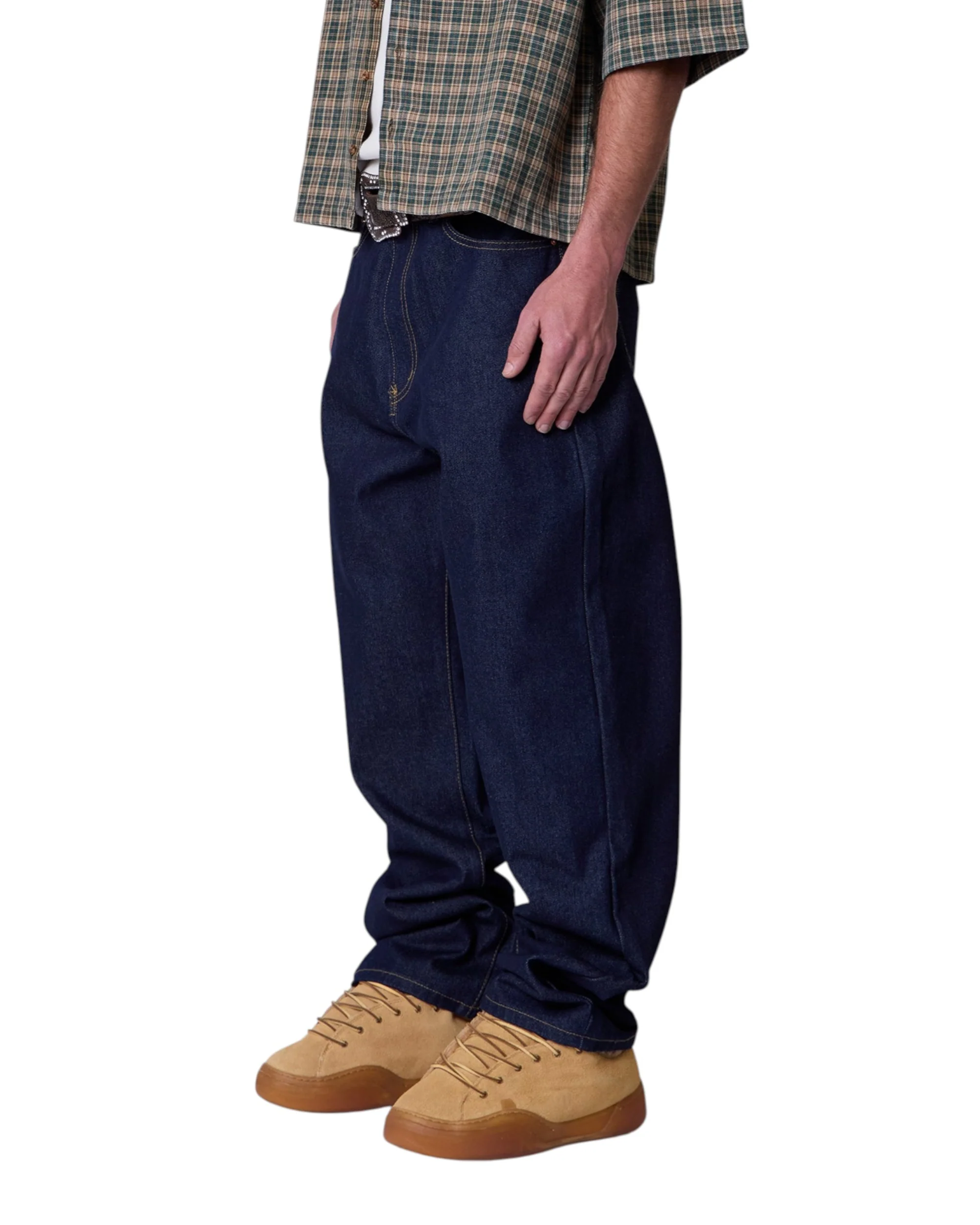Raw Ultra Baggy Denim - Rinsed Indigo - Image 5