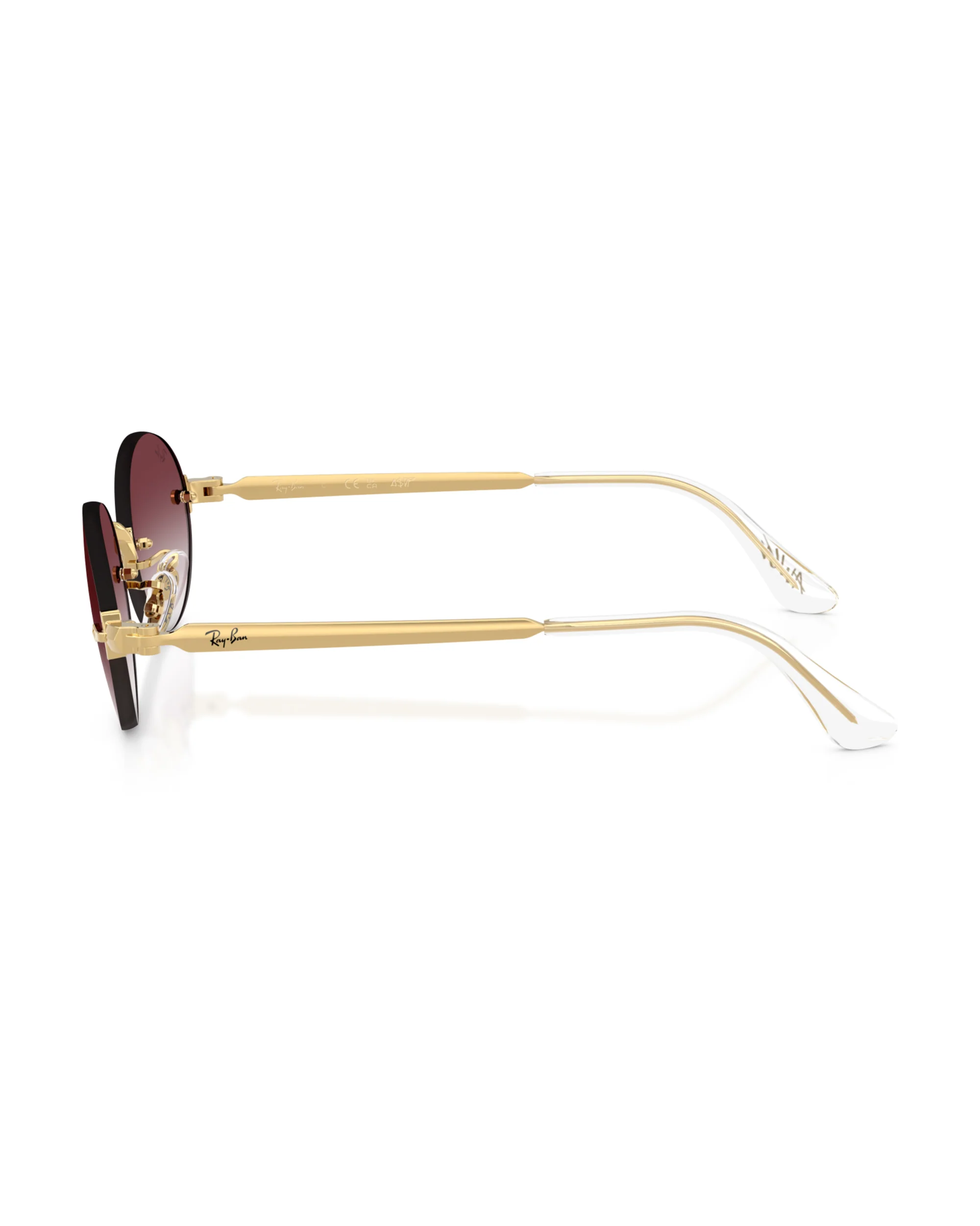 RAY-BAN X A$AP ROCKY RIMLESS OVAL CLEAR GRADIENT DARK VIOLE - Image 3
