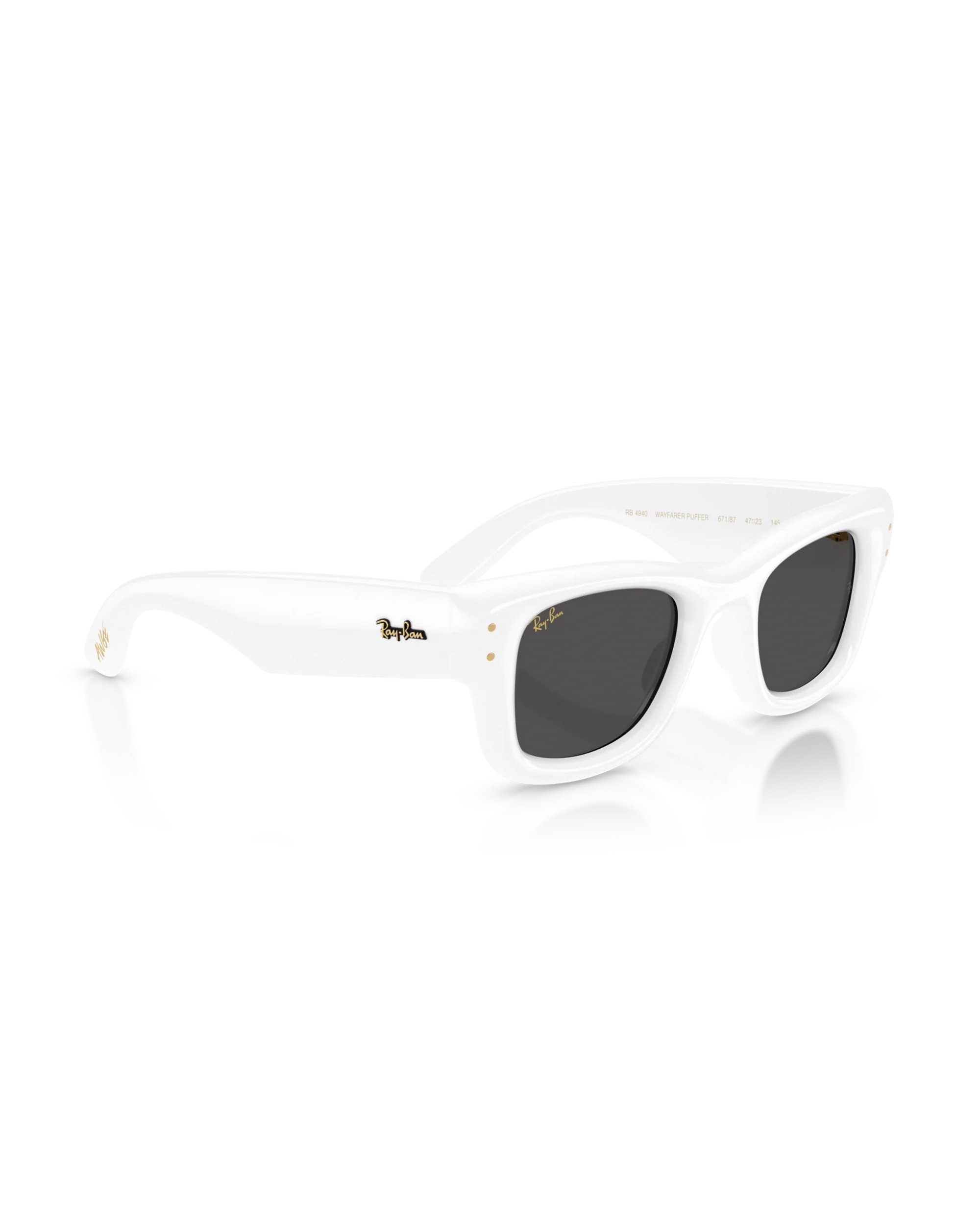 RAY BAN X ASAP ROCKY PUFFER WAYFARER WHITE - Image 3