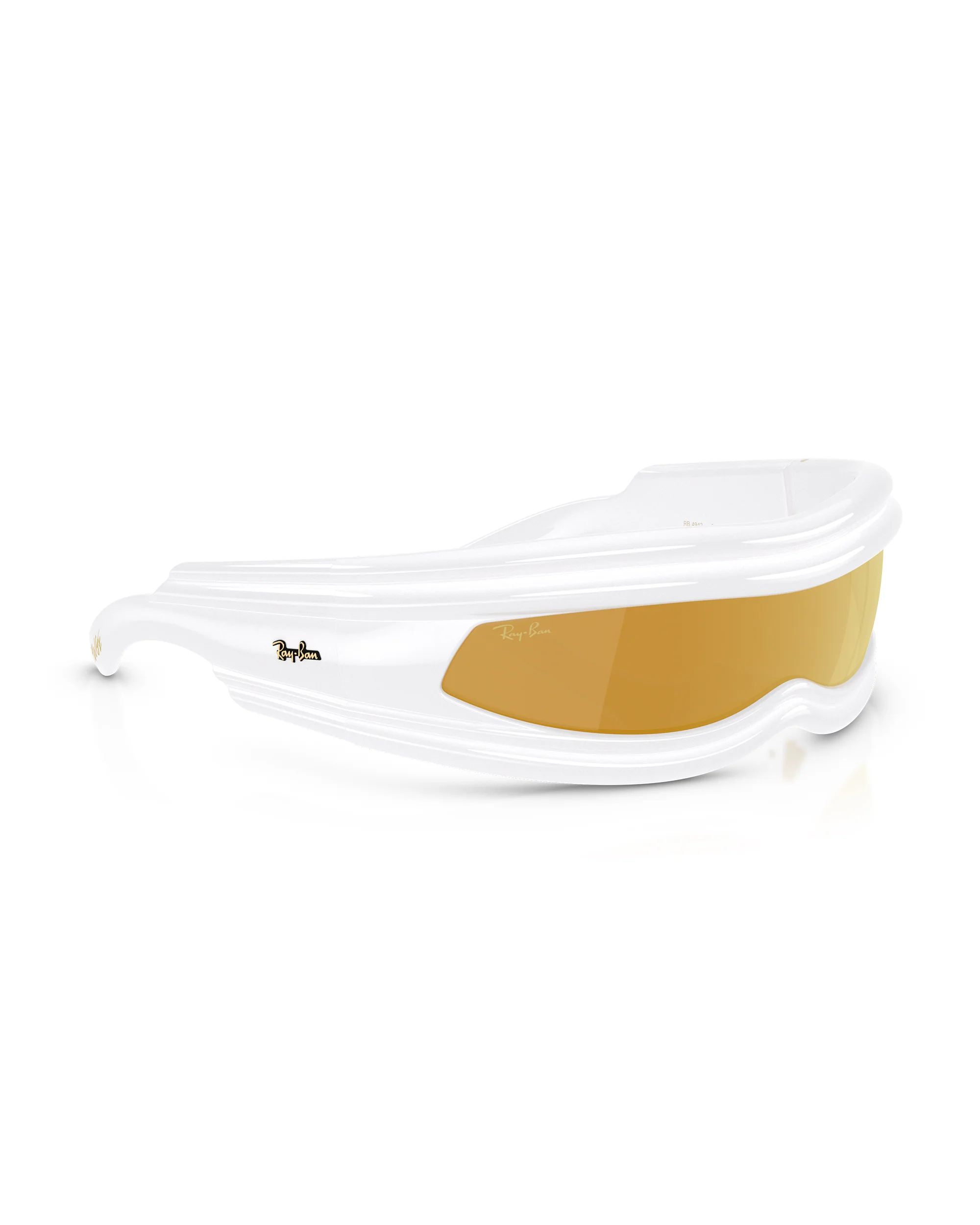 RAY BAN X ASAP ROCKY ULTRA WRAP 001 BROWN MIRROR - Image 4