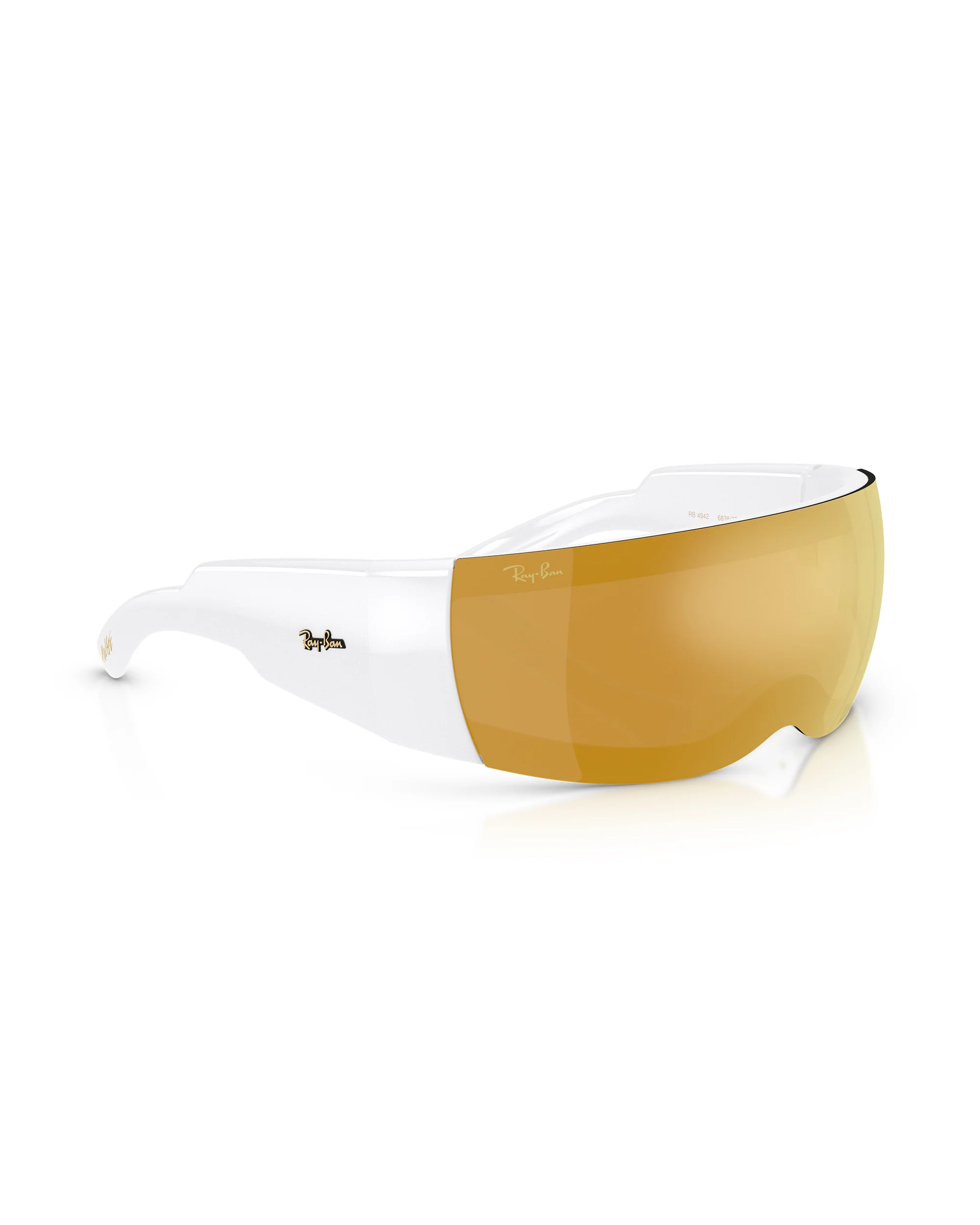 RAY BAN X ASAP ROCKY ULTRA WRAP 002 BROWN MIRROR - Image 4