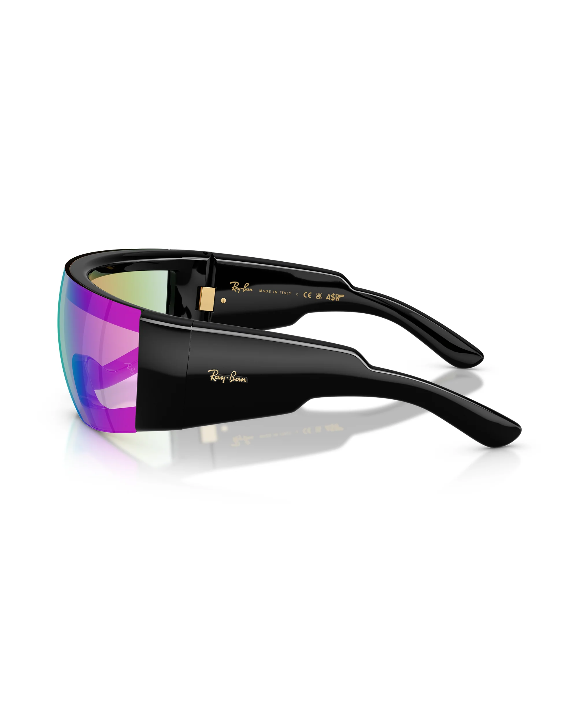 RAY BAN X ASAP ROCKY ULTRA WRAP 002 GREEN MIRROR - Image 5