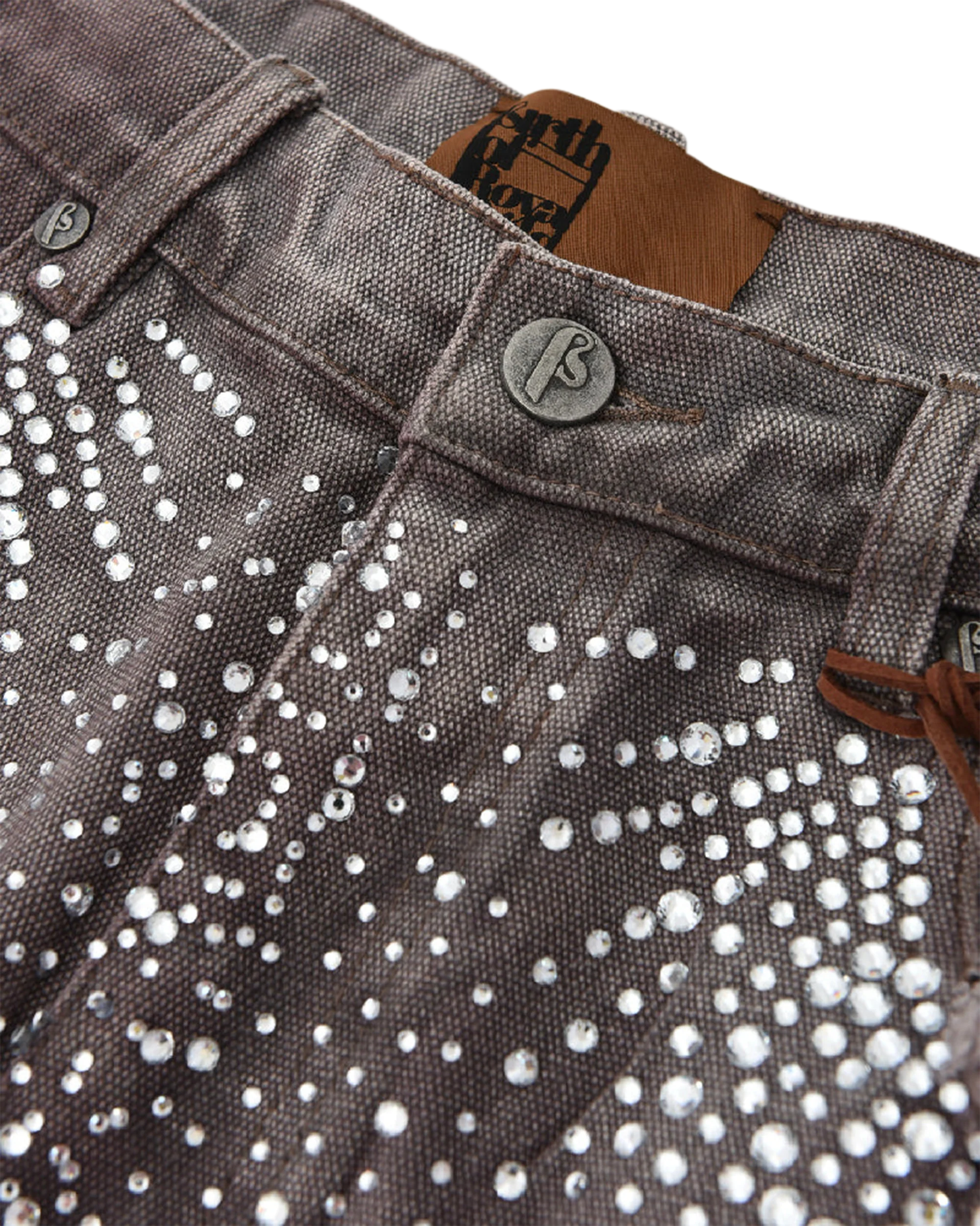 Redial 20k Diamond Shorts in Washed Brown - Image 19