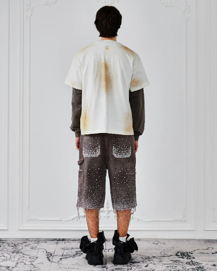 Redial 20k Diamond Shorts in Washed Brown - Image 20