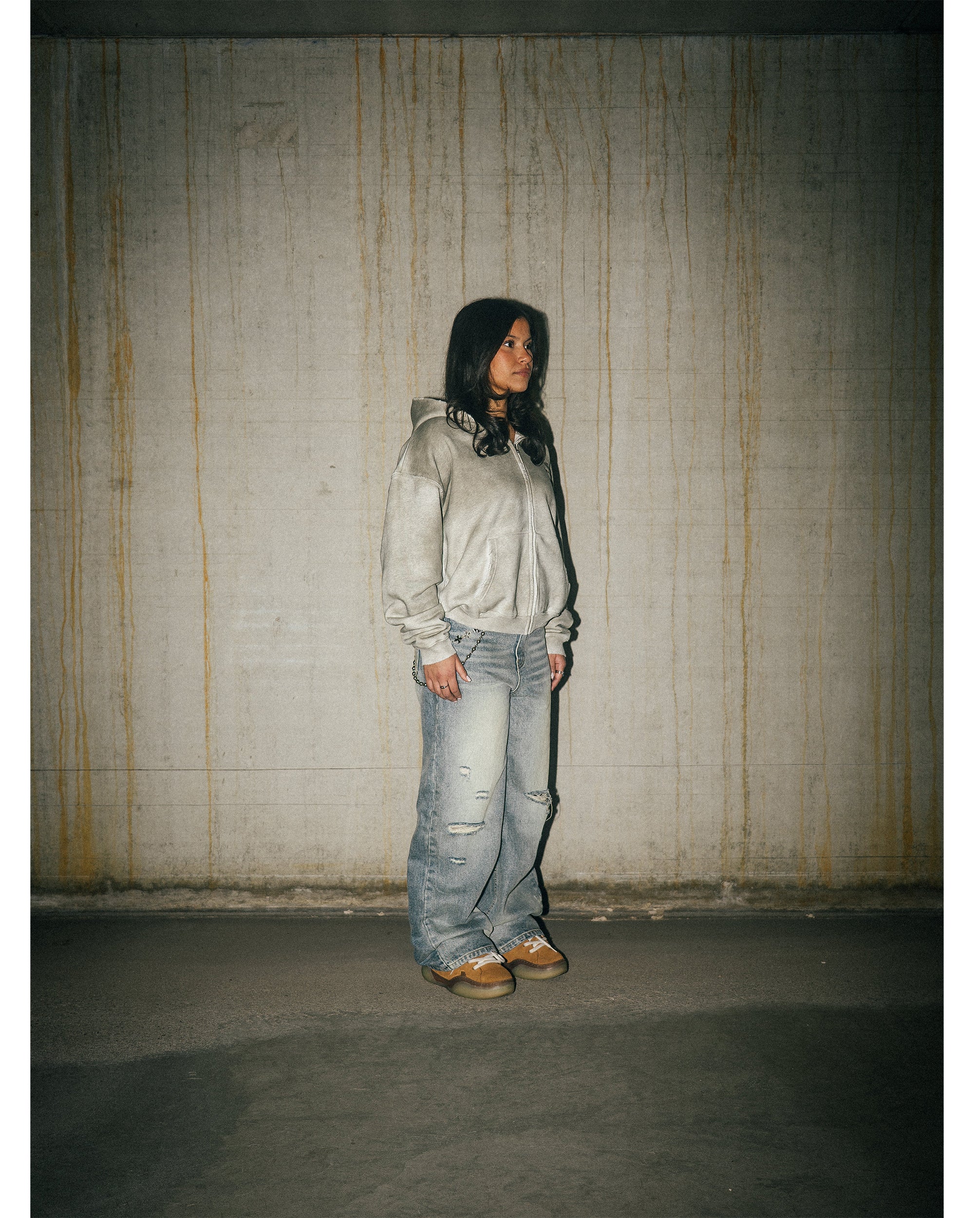 REPLICA ZIP-HOODIE - GRAY - Image 5