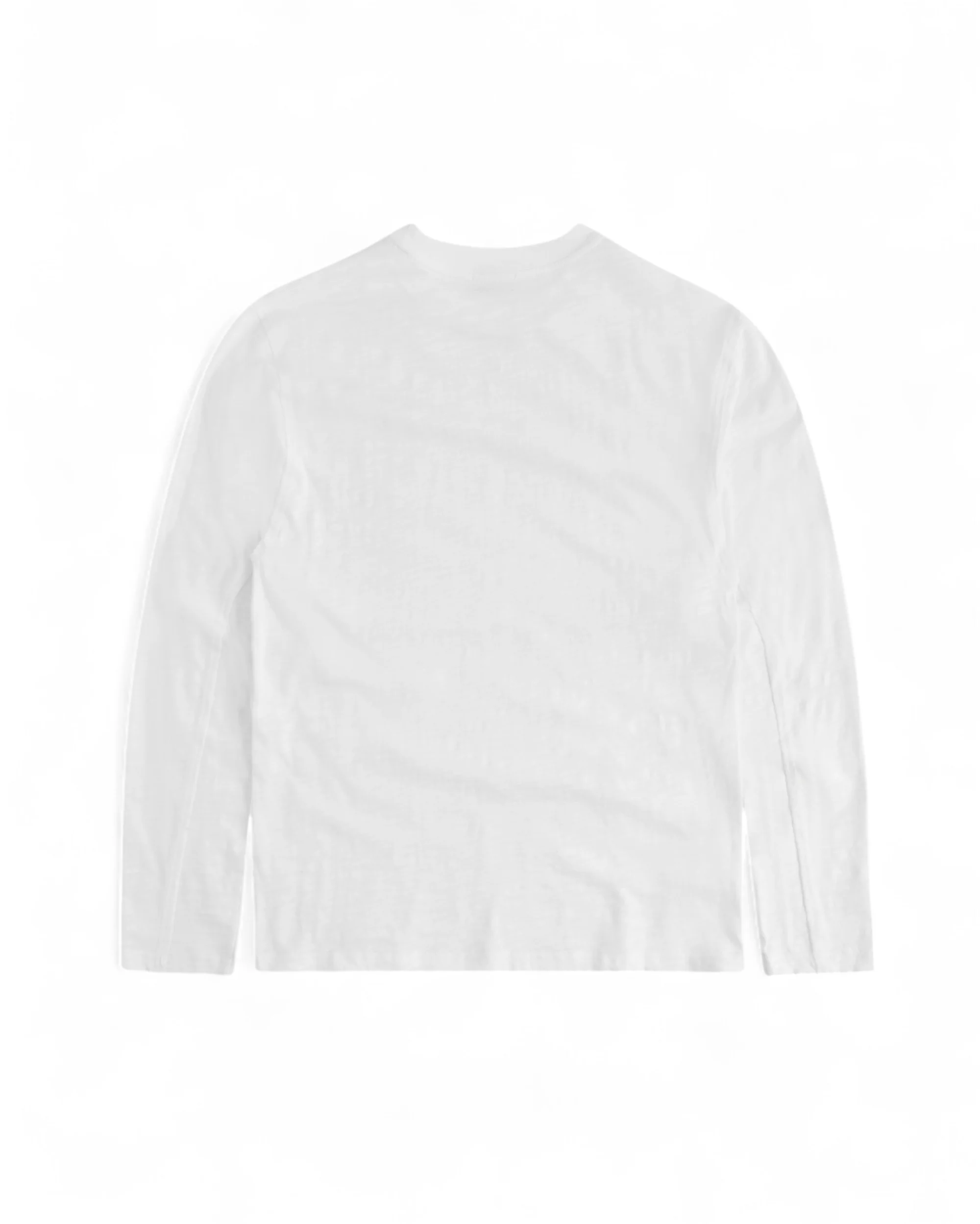 Reverse Seam Long Sleeve Tee - White - Image 2