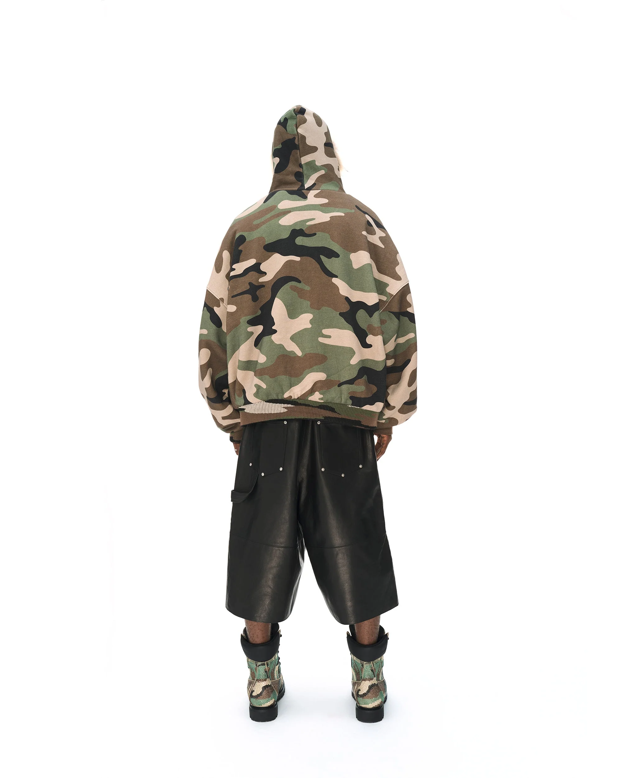 REVERSIBLE FUR ZIPPED HOODIE - Image 30