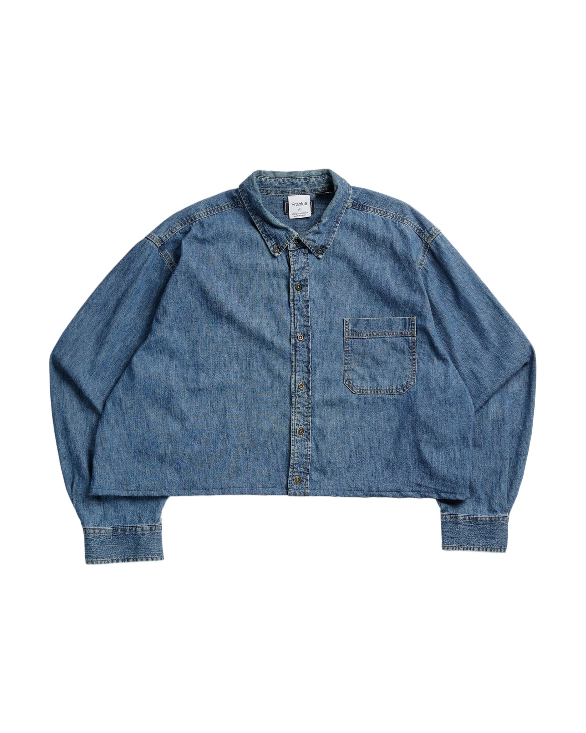 Rework Chambray Waist Crop - XL