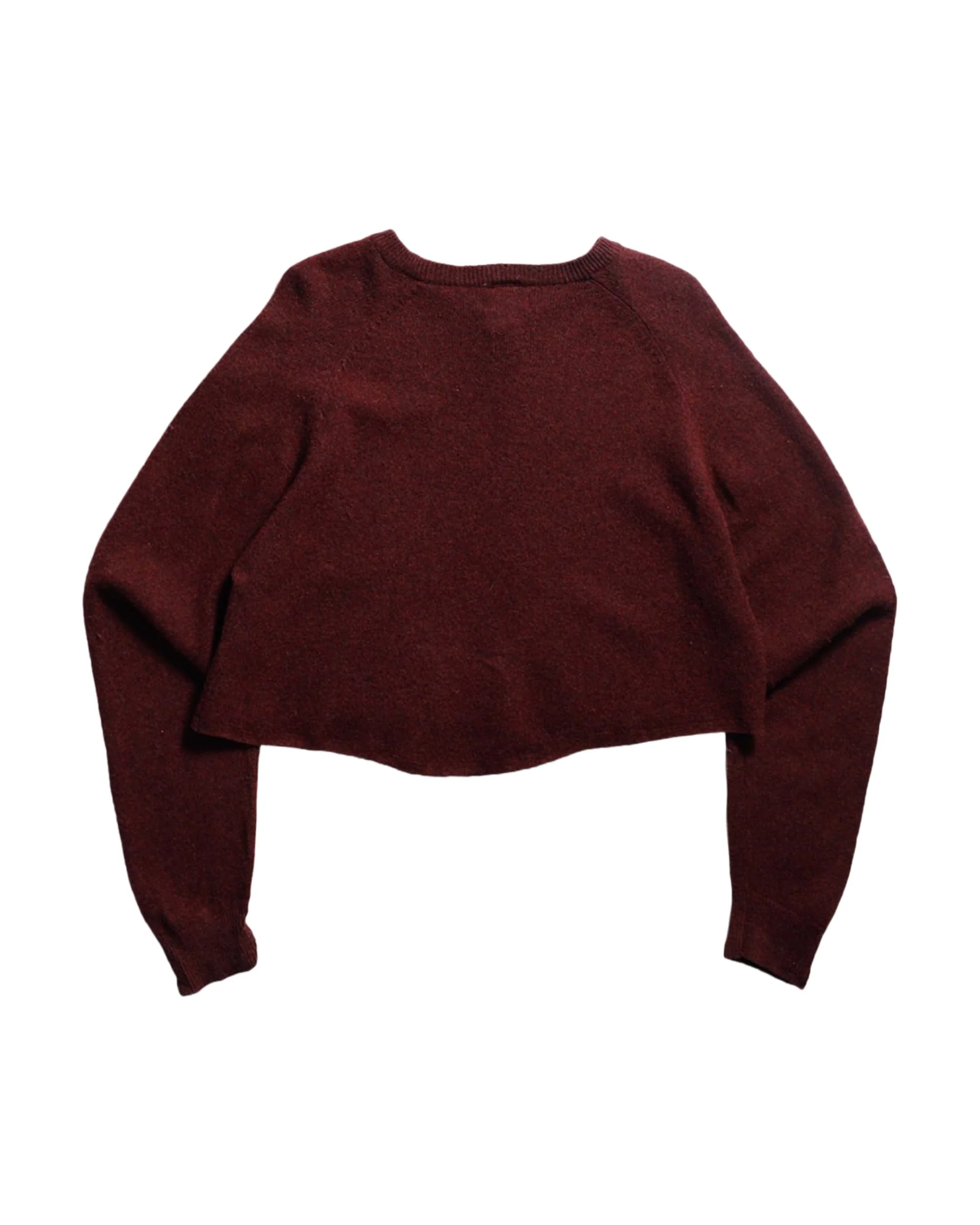 Rework Crop Knit Sweater - L - Image 5