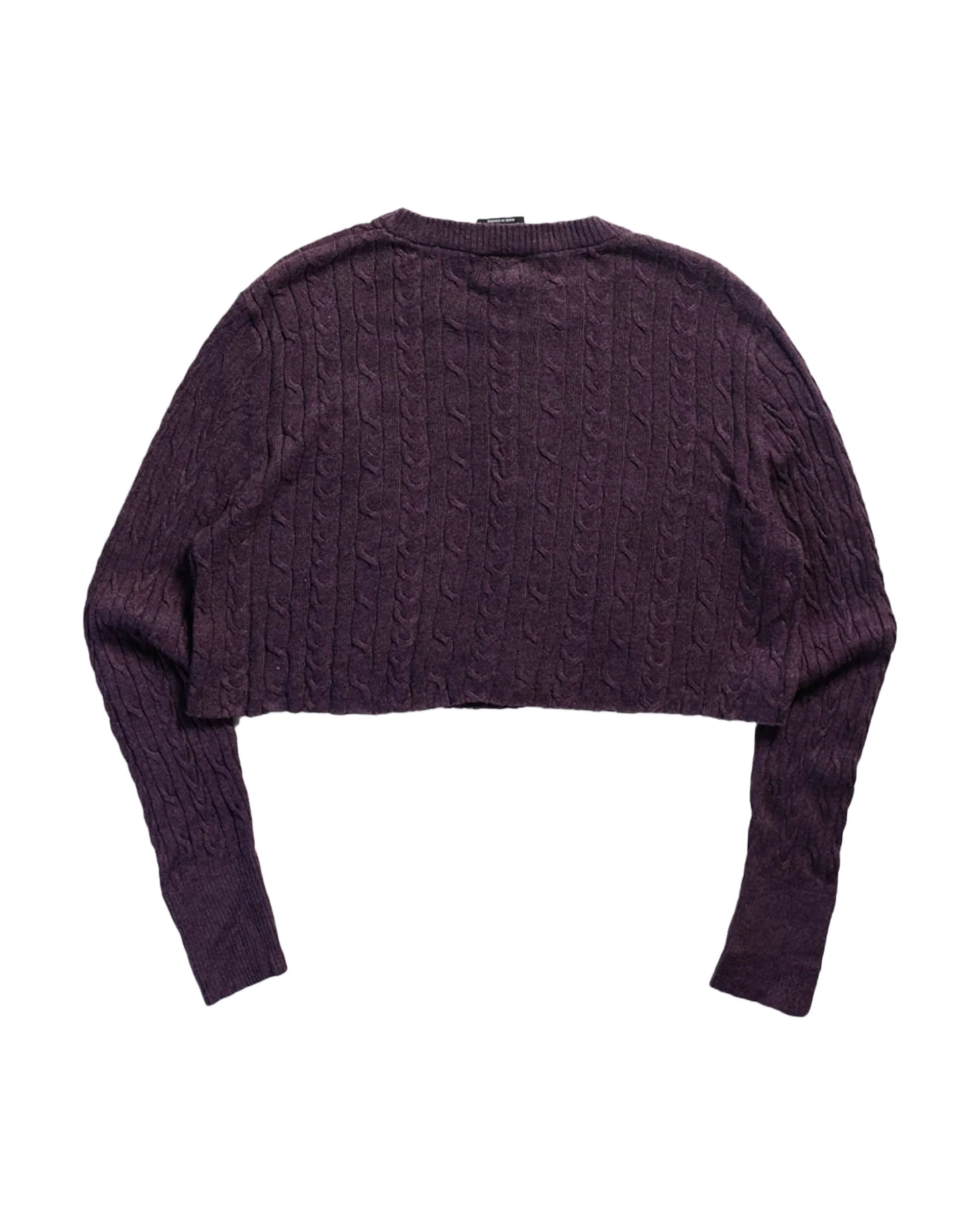 Rework Crop Knit Sweater - M - Image 4