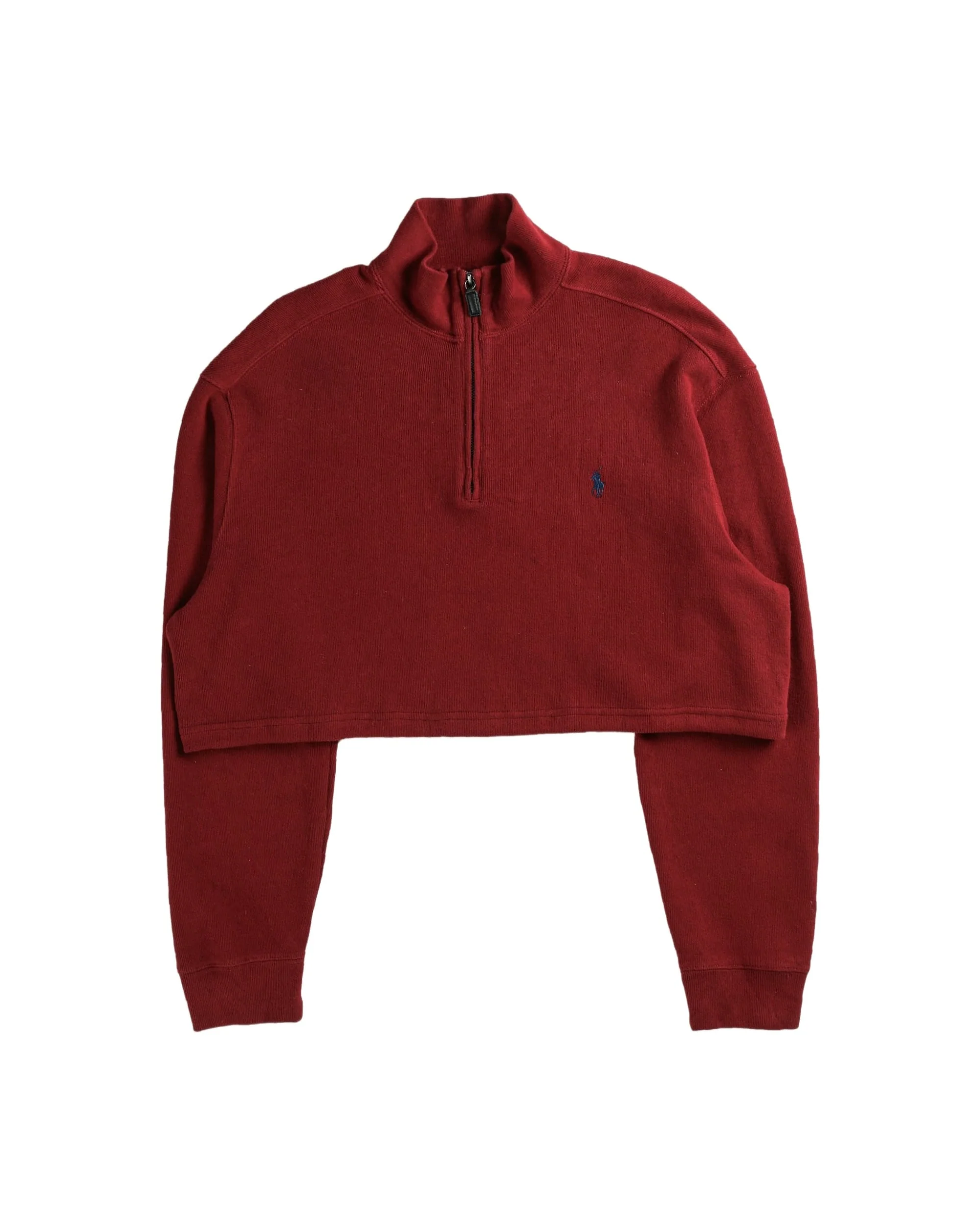 Rework Crop Knit Sweater - XL