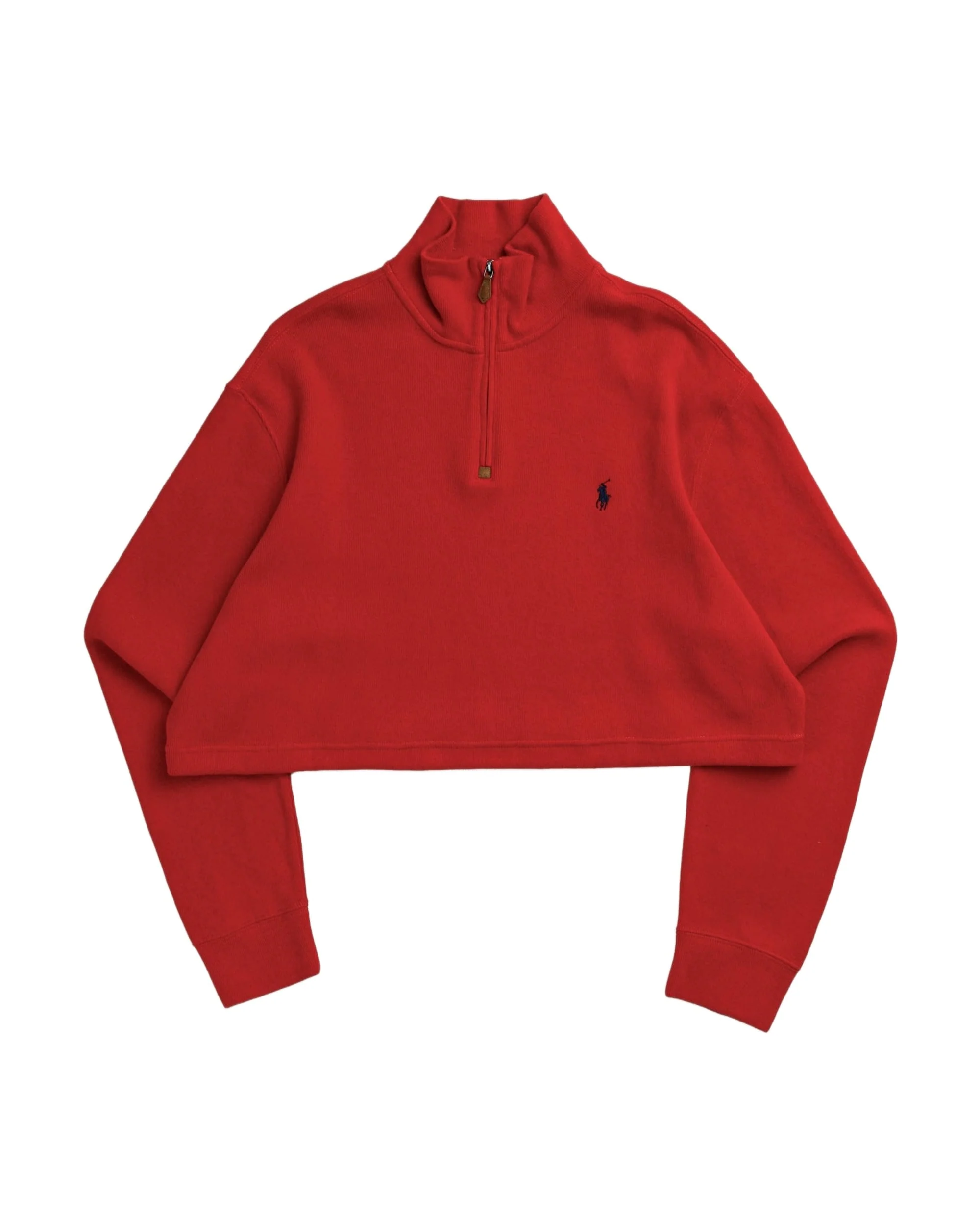 Rework Crop Knit Sweater - XL