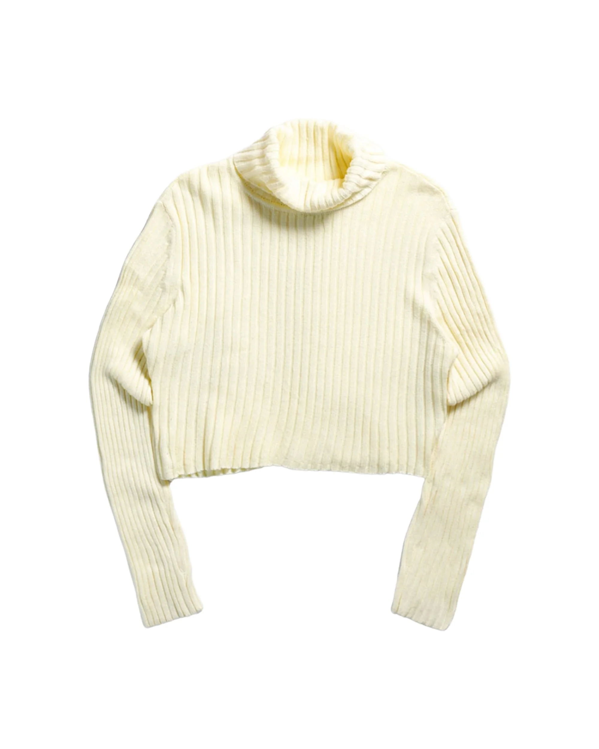Rework Crop Knit Sweater - XS