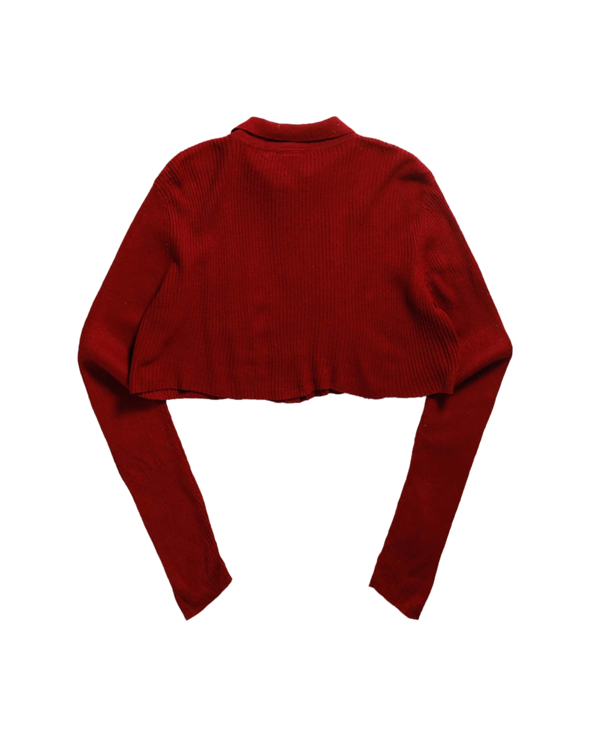 Rework Crop Knit Sweater - XS - Image 5