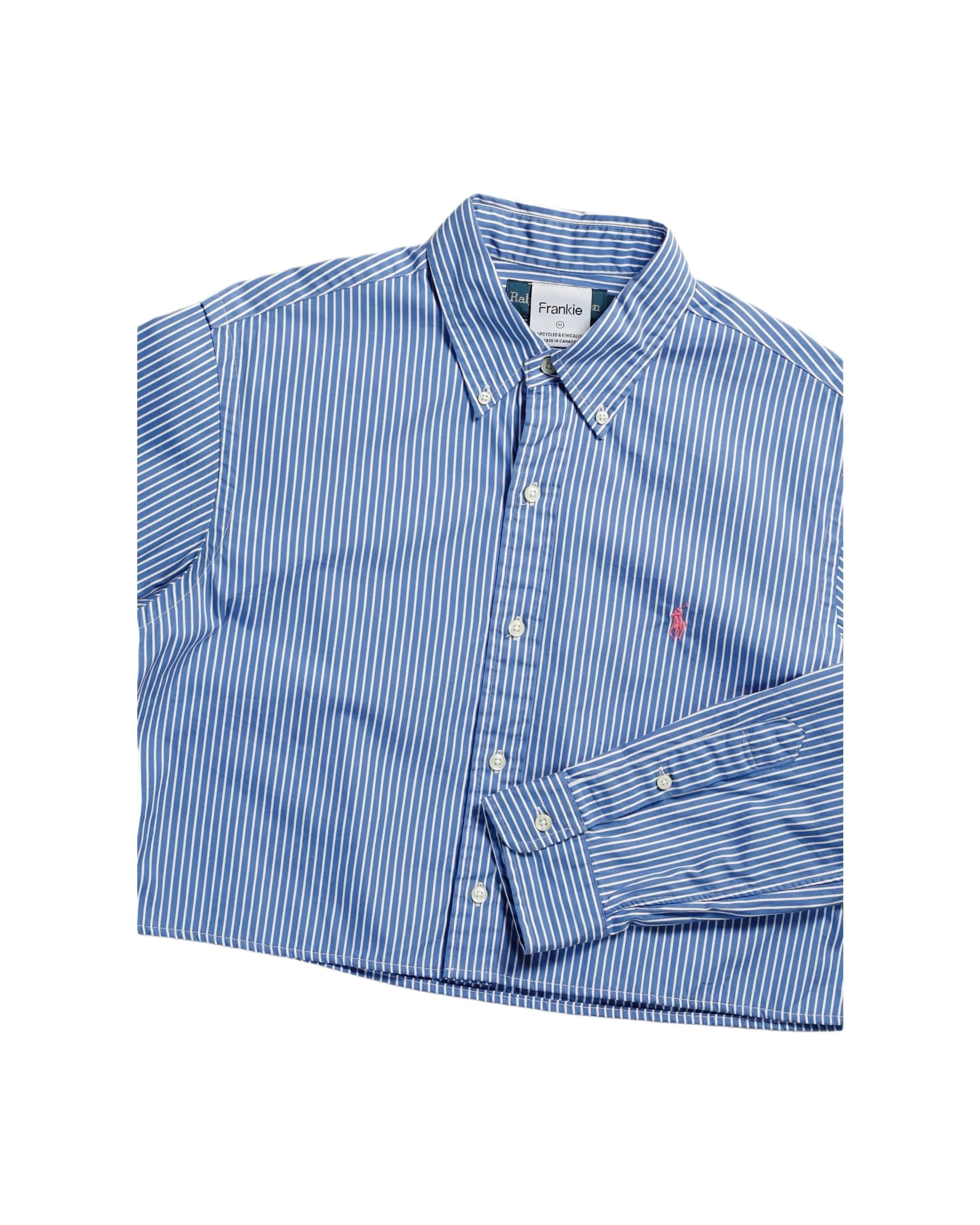 Rework Oxford Crop Shirt - XS - Image 3