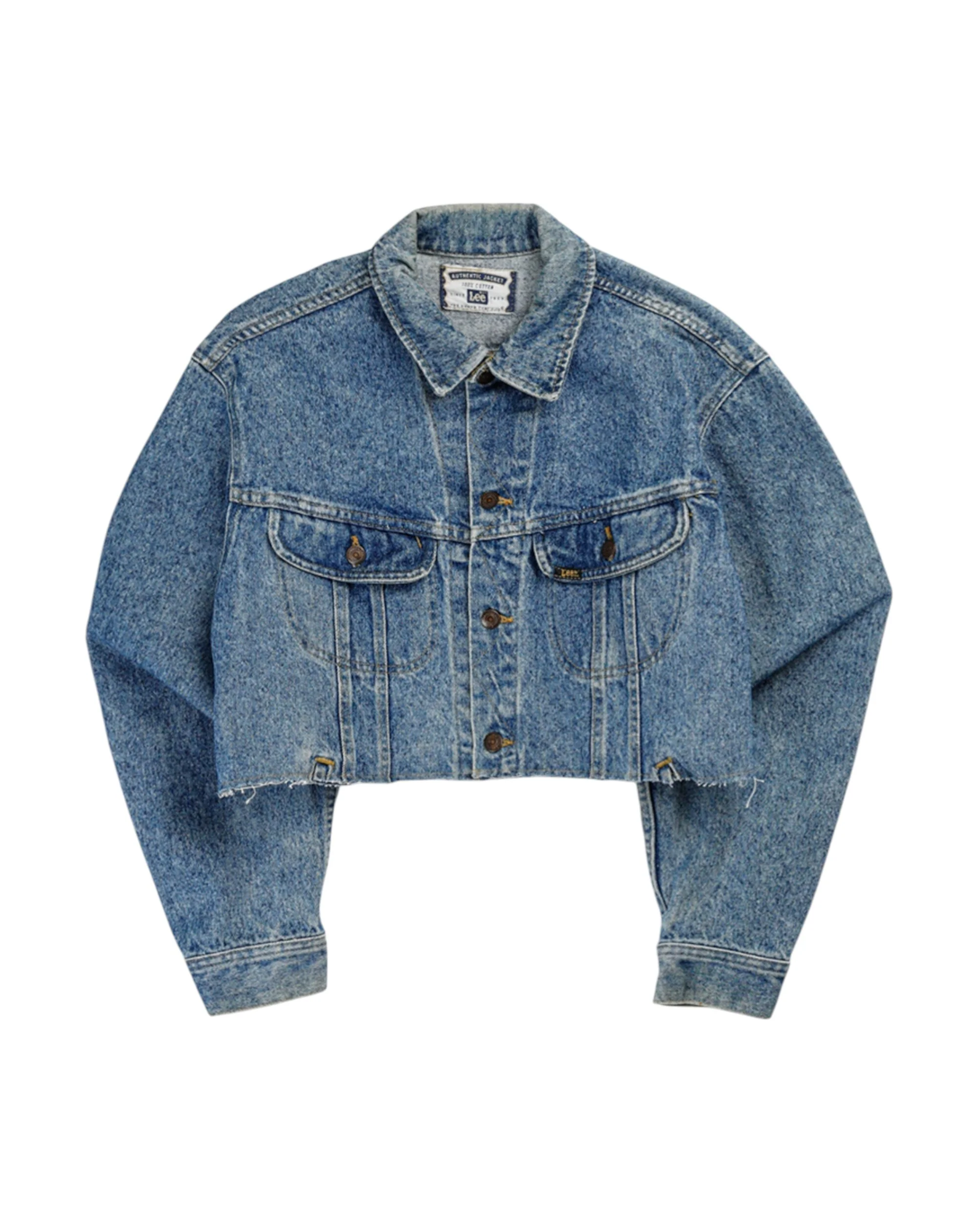 Rework Vintage Lee Crop Denim Jacket - L