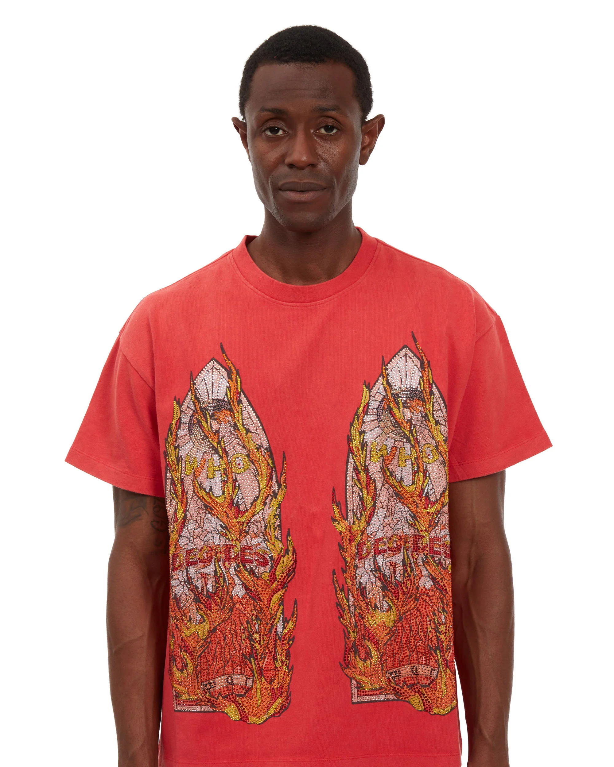 RHINESTONE FLAME GLASS JERSEY - Image 2