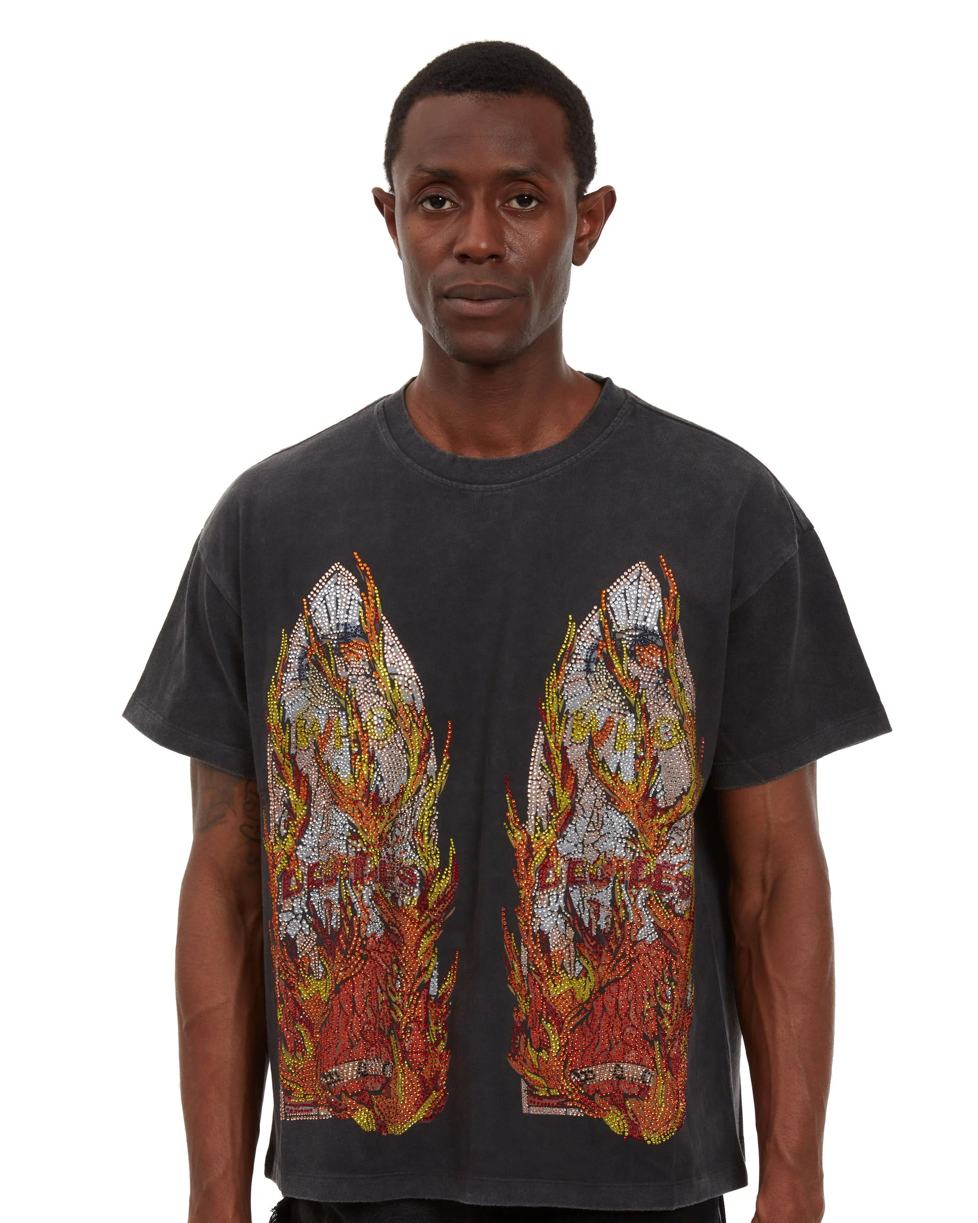 RHINESTONE FLAME GLASS JERSEY - Image 2