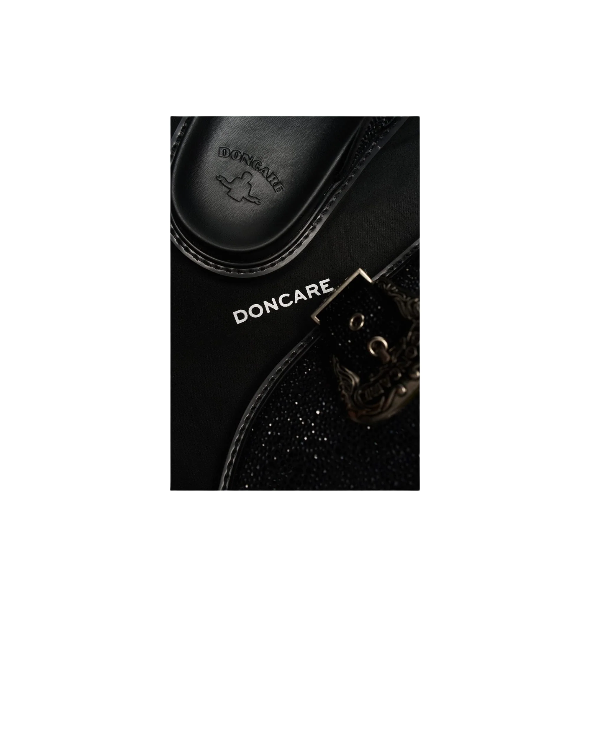 RHINESTONE LEATHER METAL MULES - Image 6