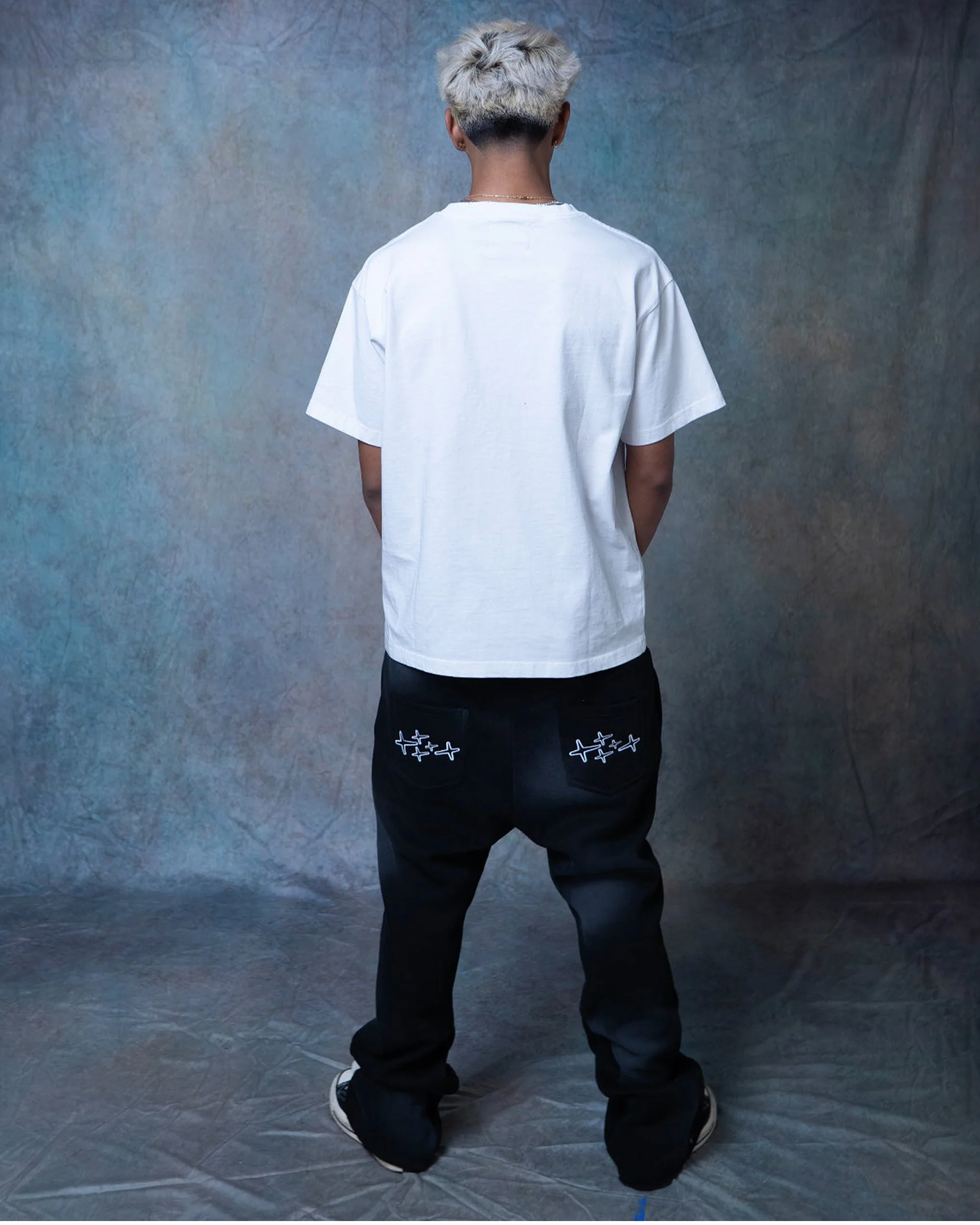 Rhinestone Rockstar Tee - white - Image 3