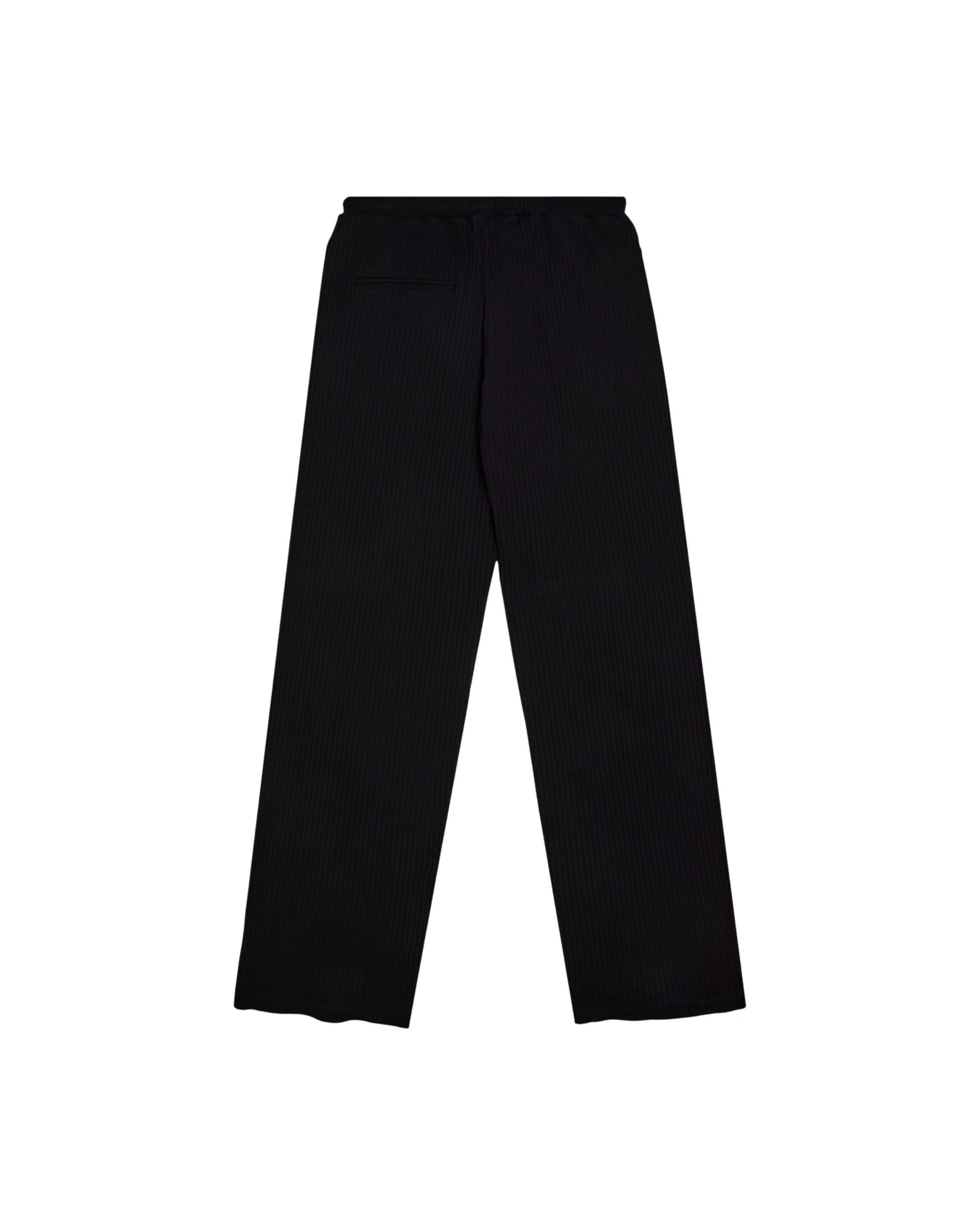 Rib Knit Pant Black - Image 2
