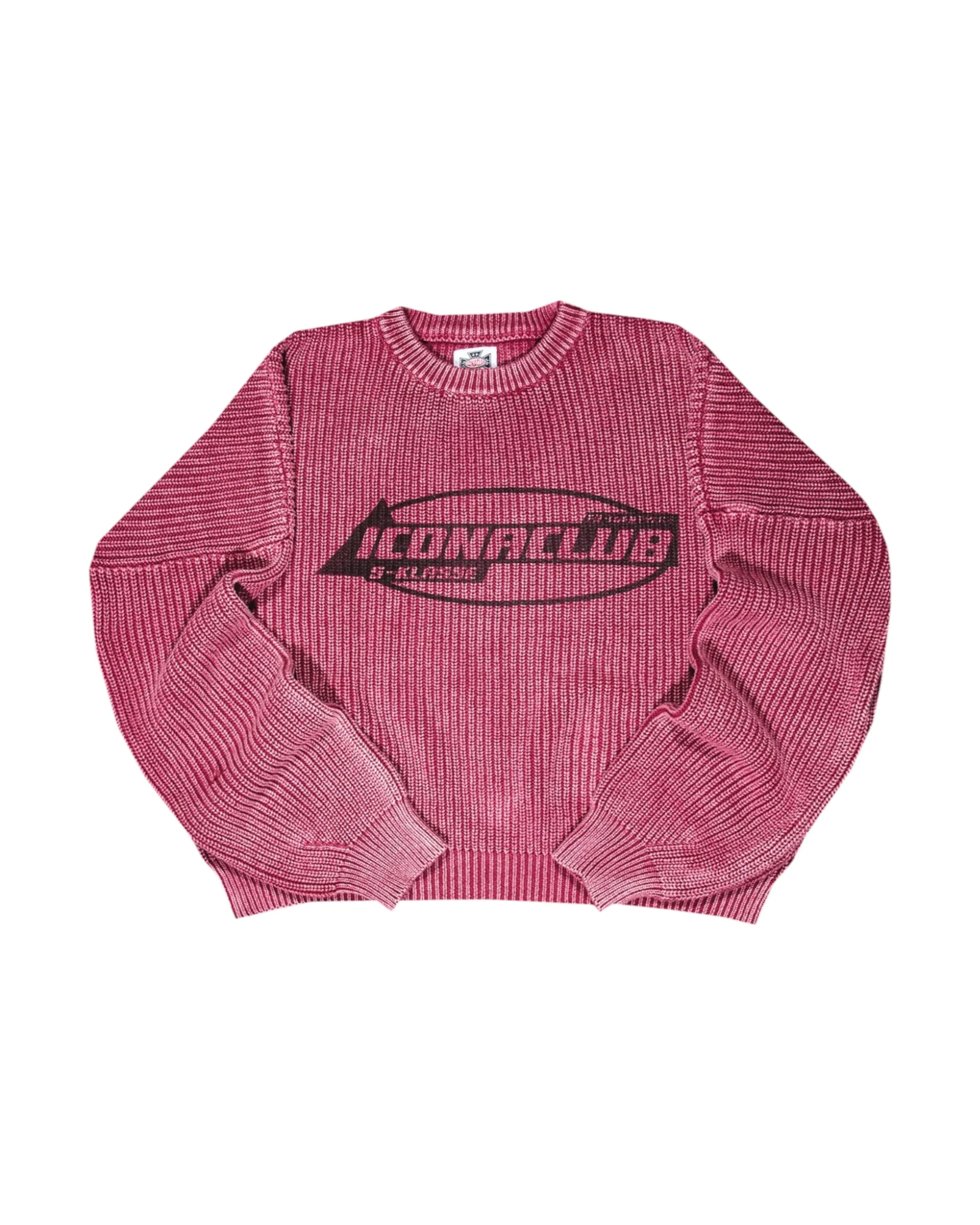 Ribbed Knit Sweater Plum