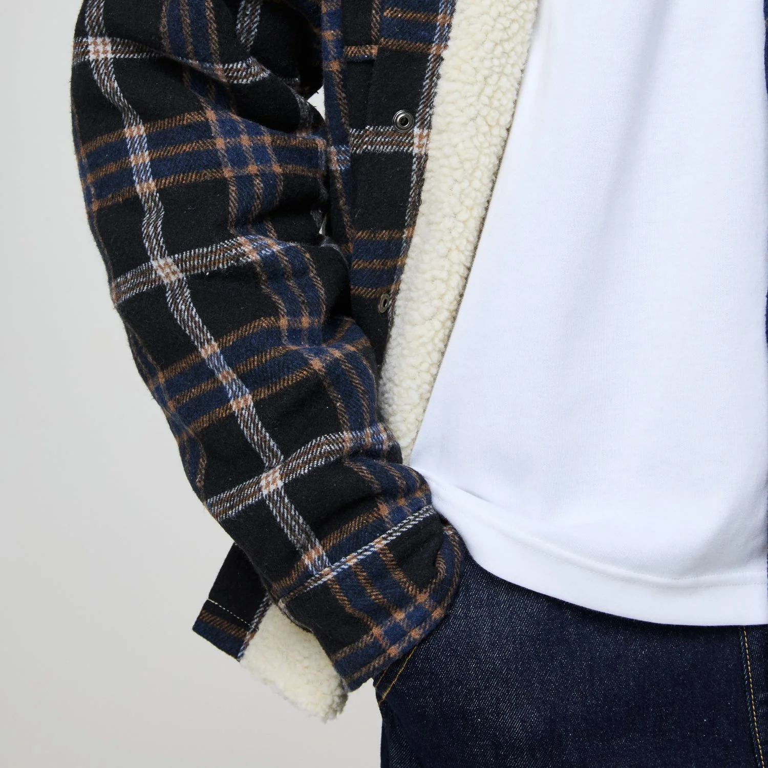 RICHMOND CHECK SHERPA SHIRT JACKET - Image 23