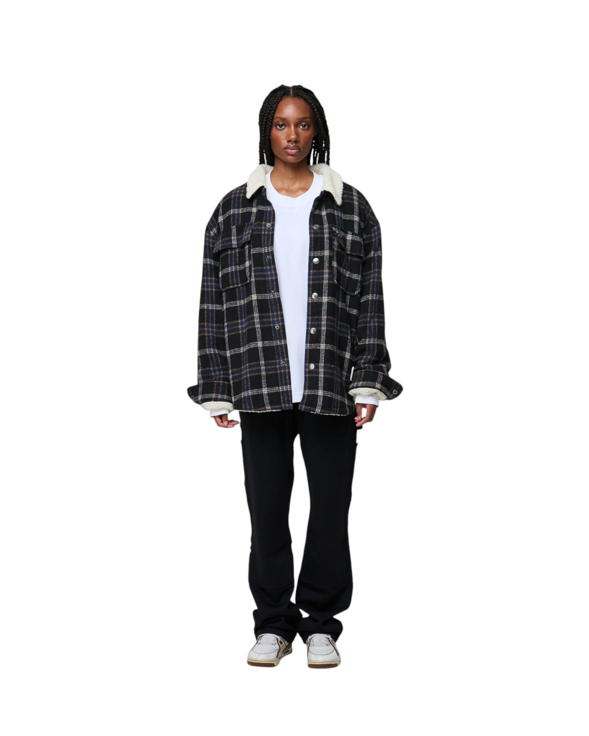 RICHMOND CHECK SHERPA SHIRT JACKET - Image 6