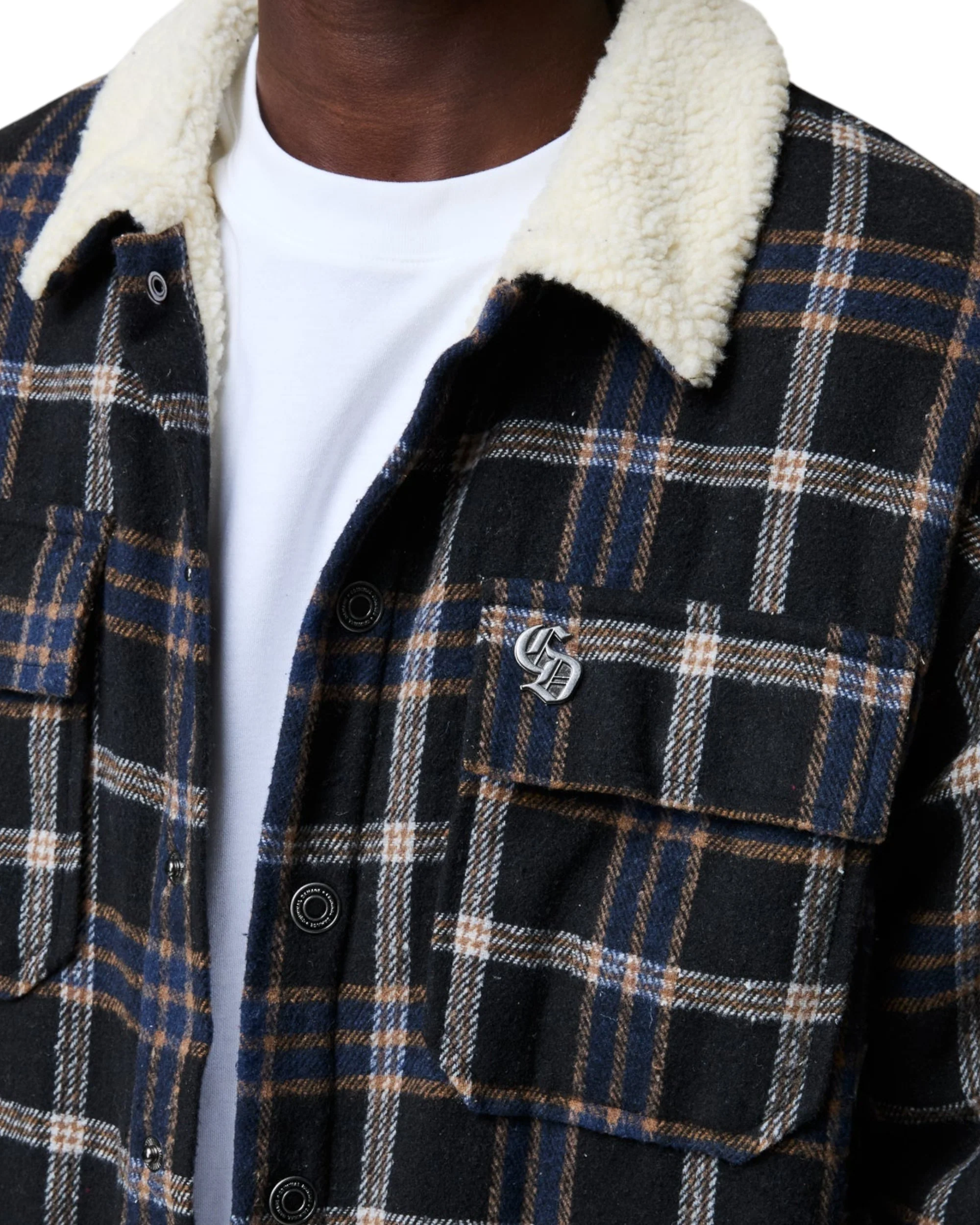RICHMOND CHECK SHERPA SHIRT JACKET - Image 8