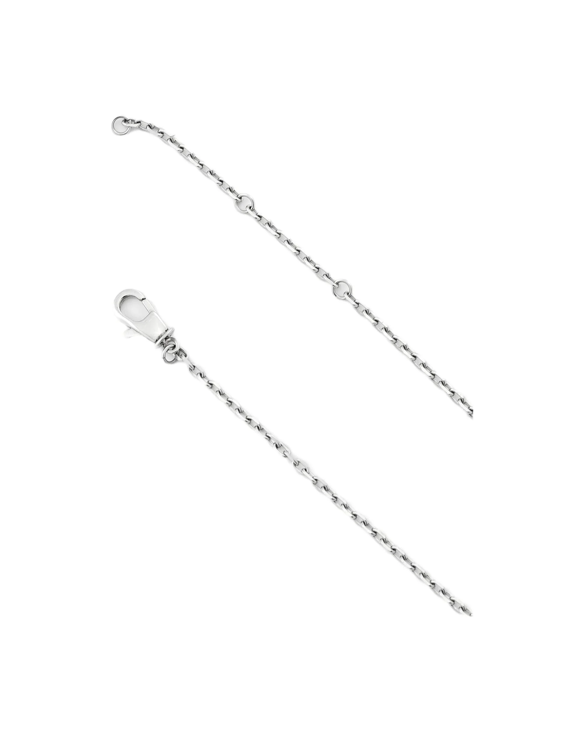 RION CHARM TAG NECKLACE | SILVER MULTI CHARM - Image 4