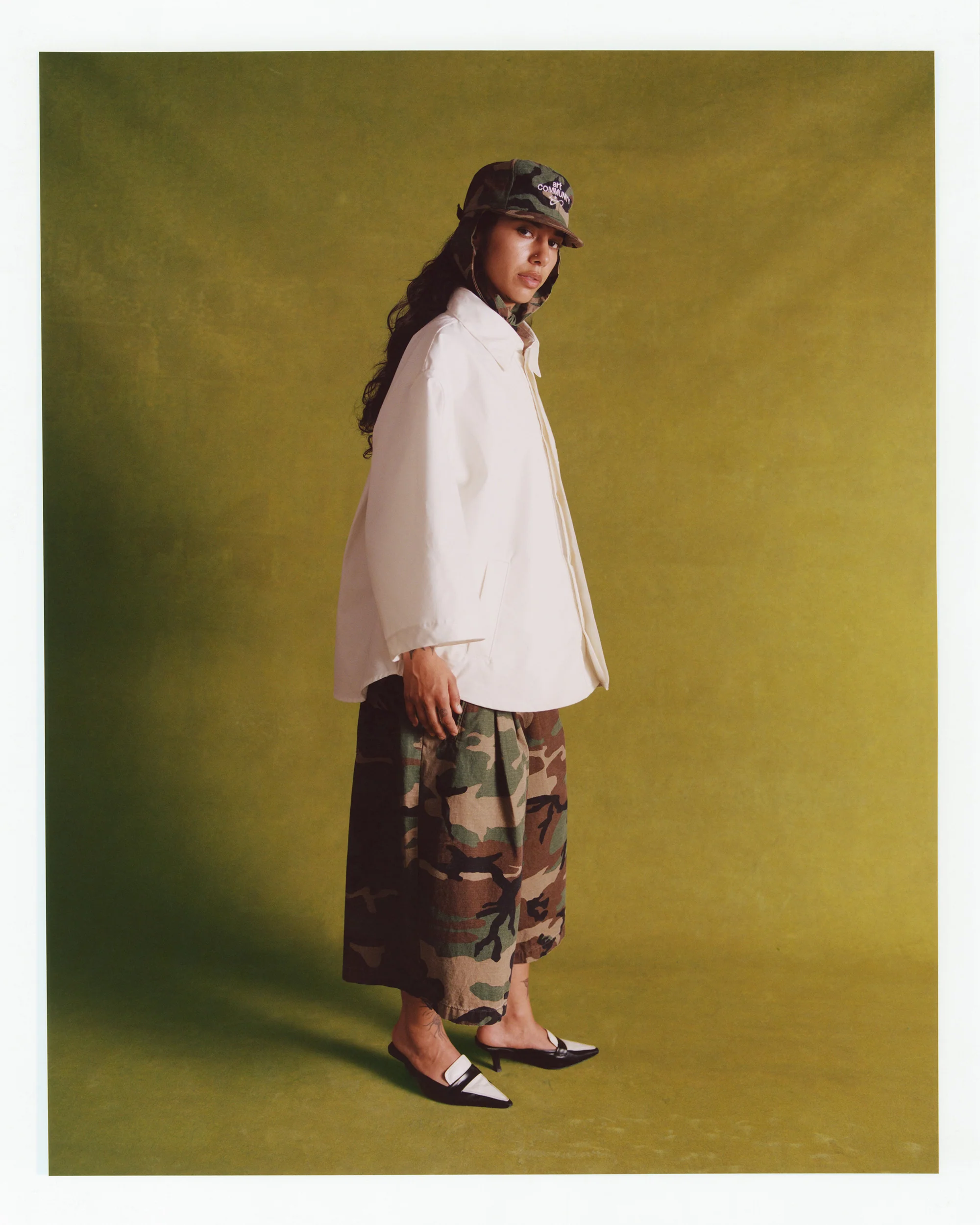 Ripstop Camo Short Brim Triptych Cap - Image 7