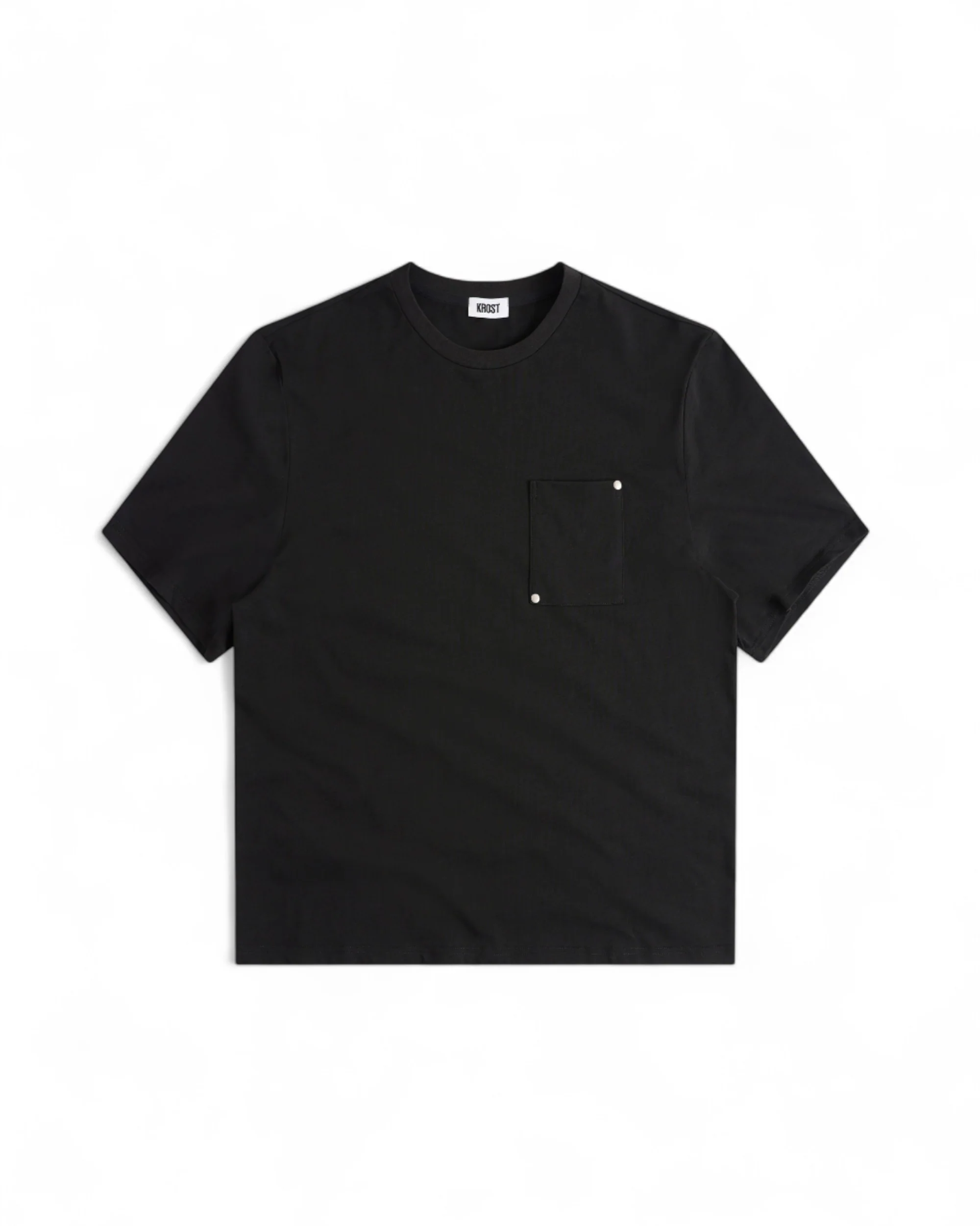 Rivet Pocket Oversized Tee - Black