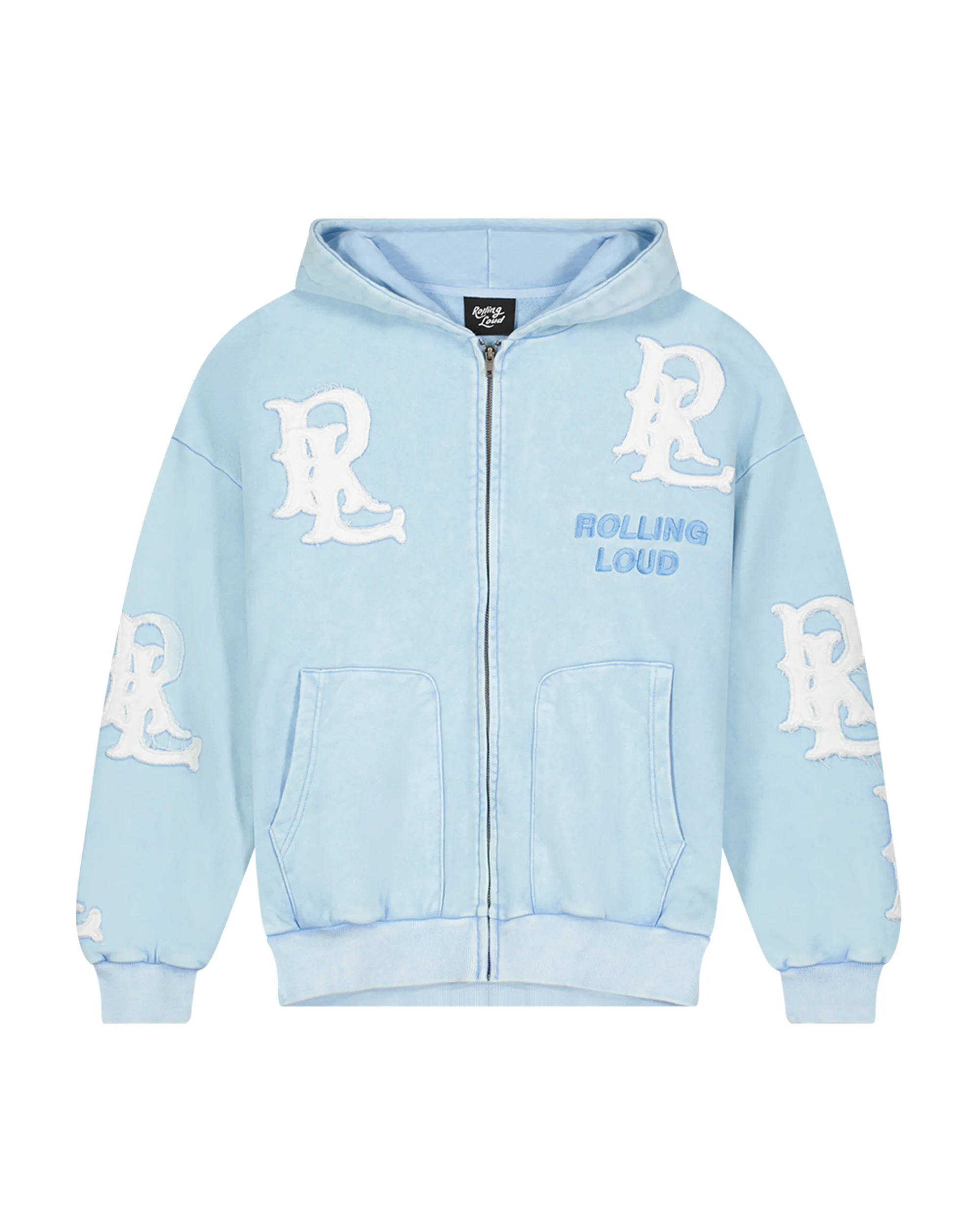 RL APPLIQUE ZIP UP HOODIE